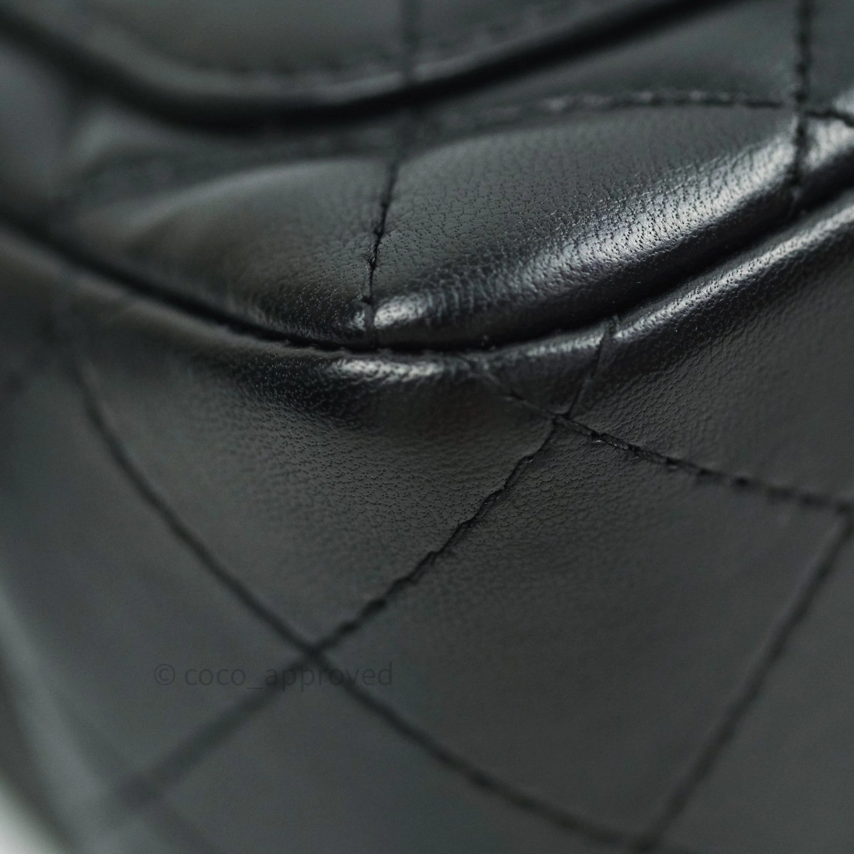 Chanel Mini Square Black Lambskin Gold Hardware