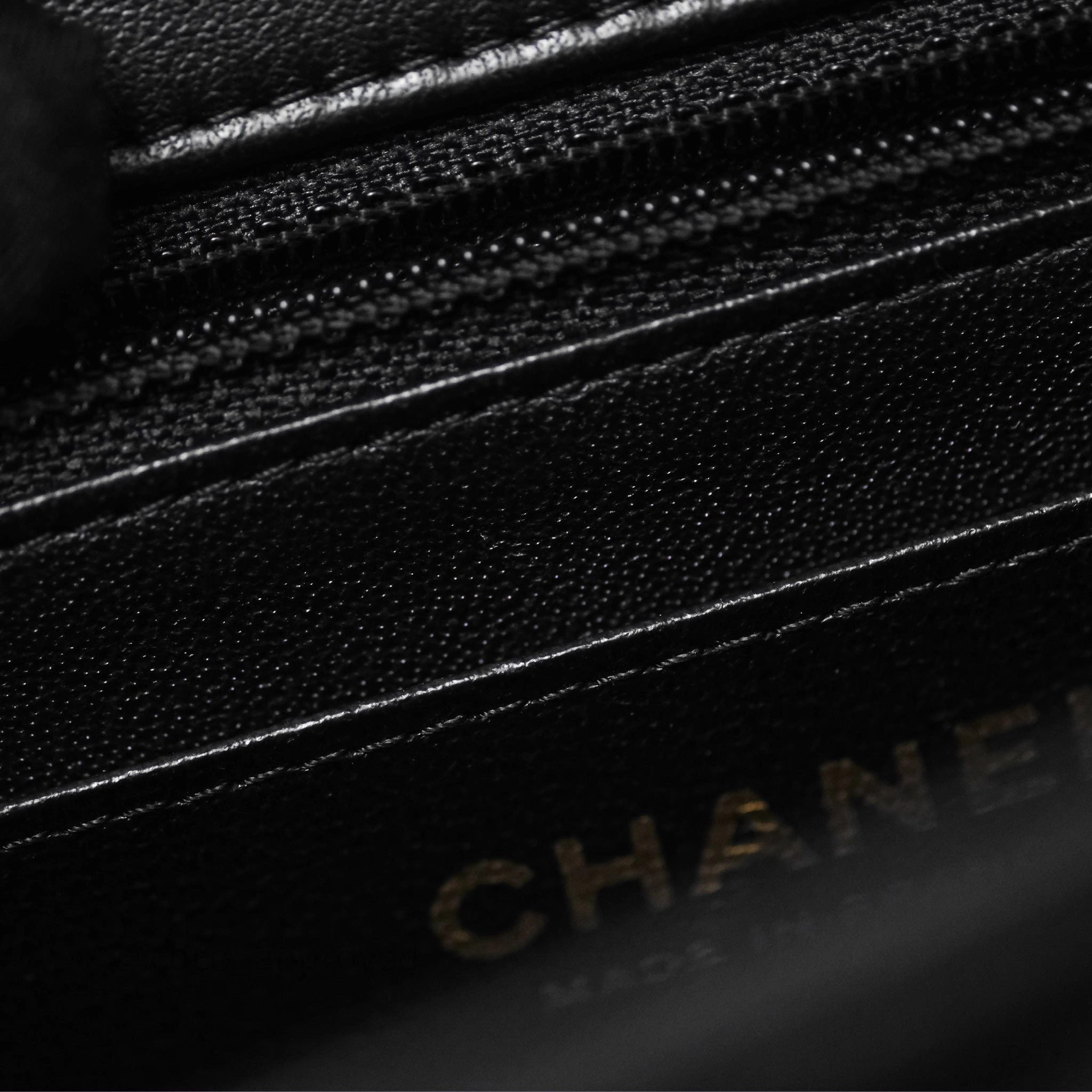 Chanel Mini Square Flap Chevron Black Lambskin Aged Gold Hardware