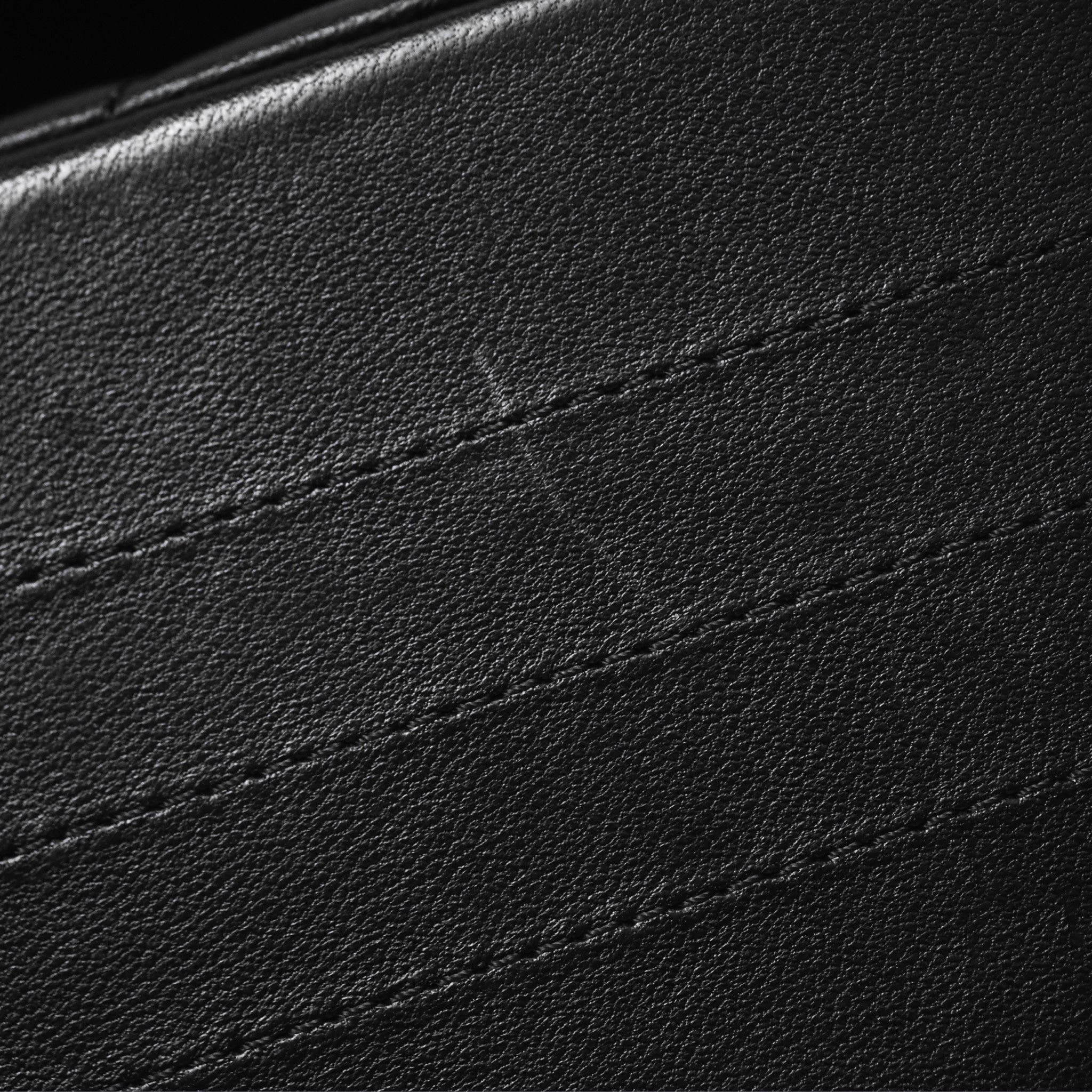 Chanel Mini Square Flap Chevron Black Lambskin Aged Gold Hardware