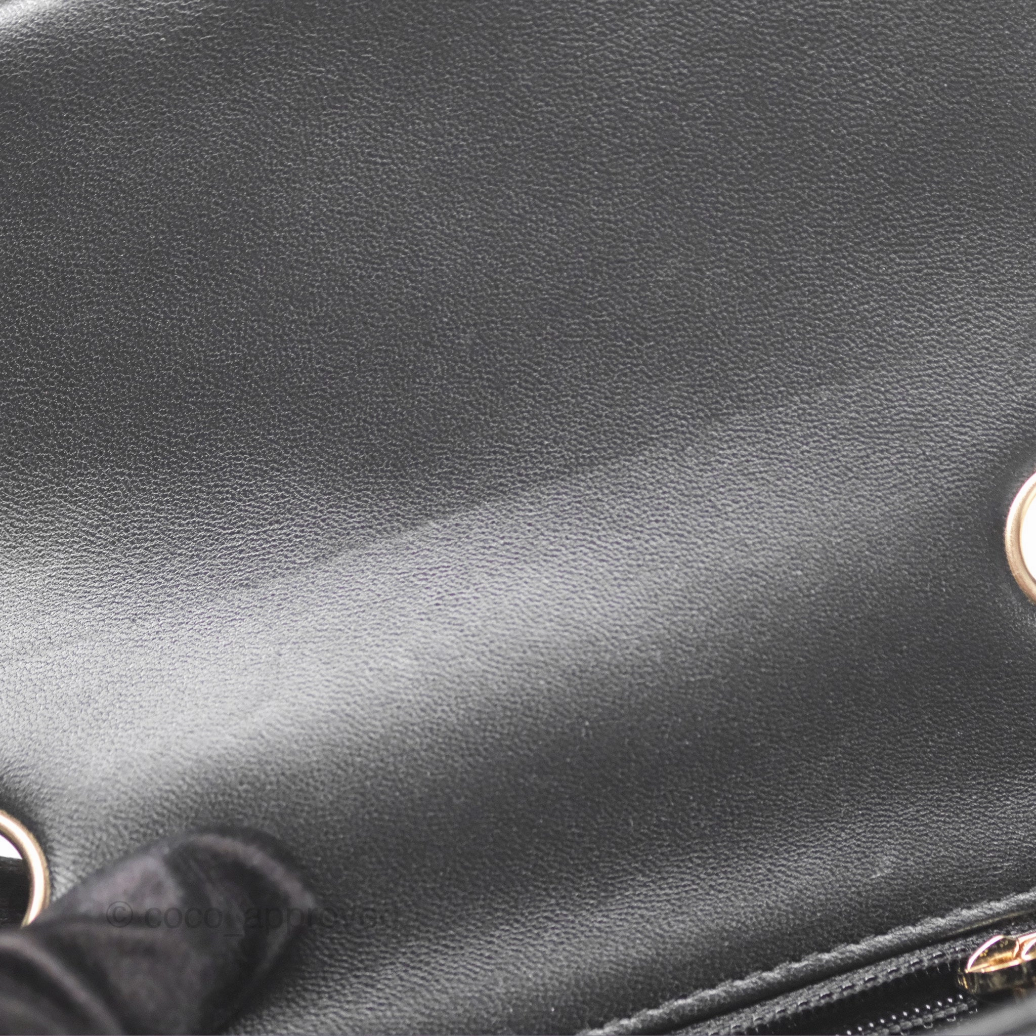 Chanel Mini Square Flap Quilted Black Lambskin Gold Hardware