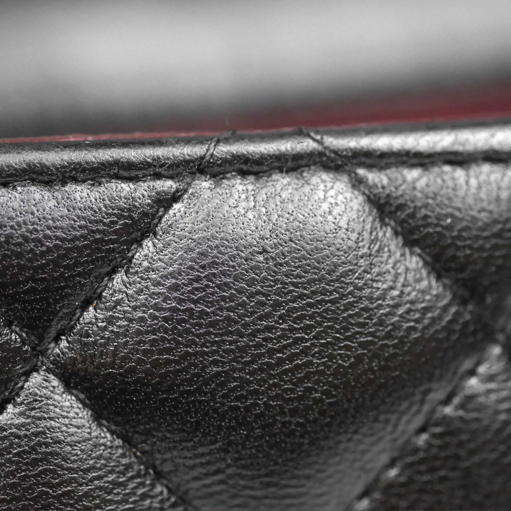 Chanel Mini Square Flap Quilted Black Lambskin Silver Hardware