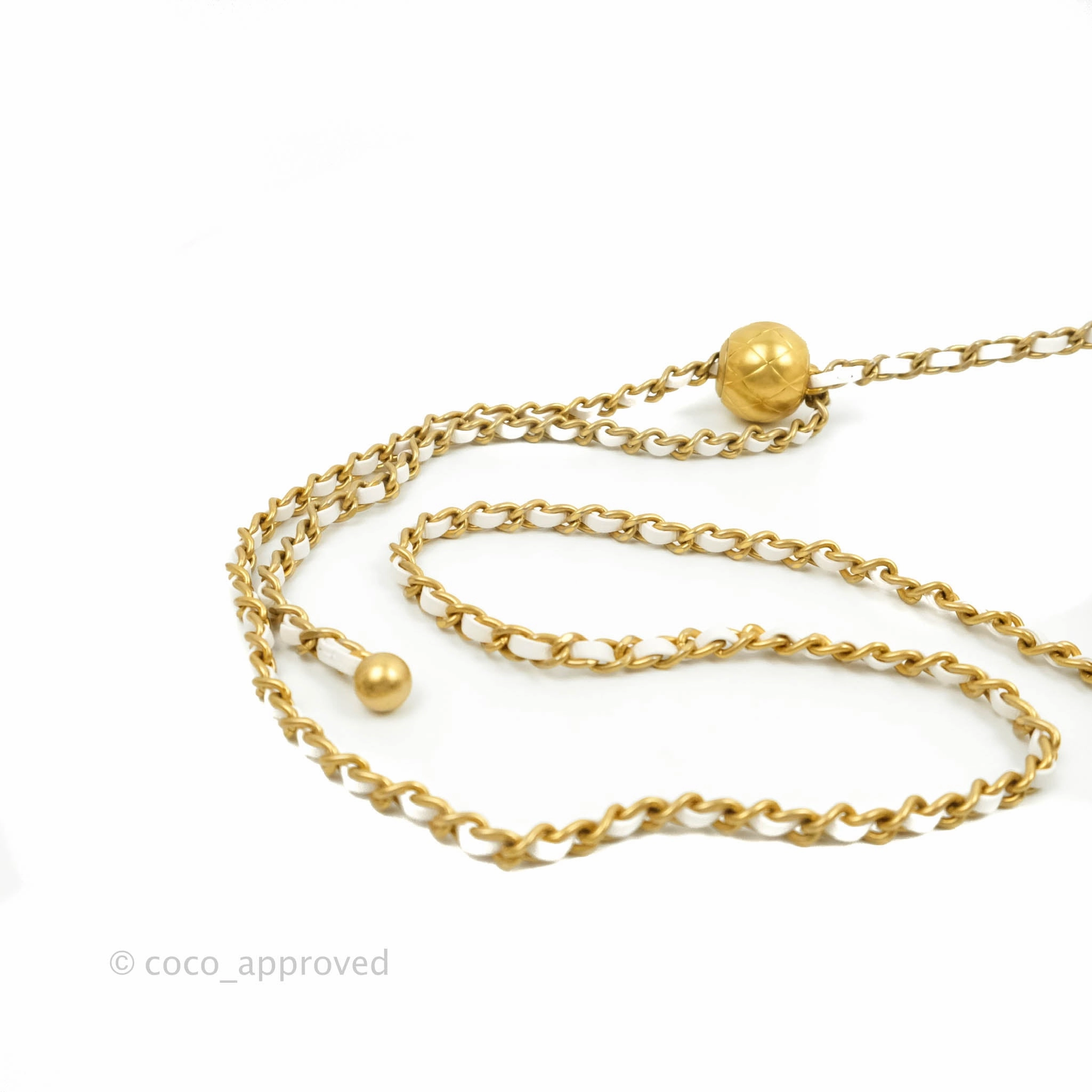 Chanel Mini Square Pearl Crush Quilted White Lambskin Gold Hardware
