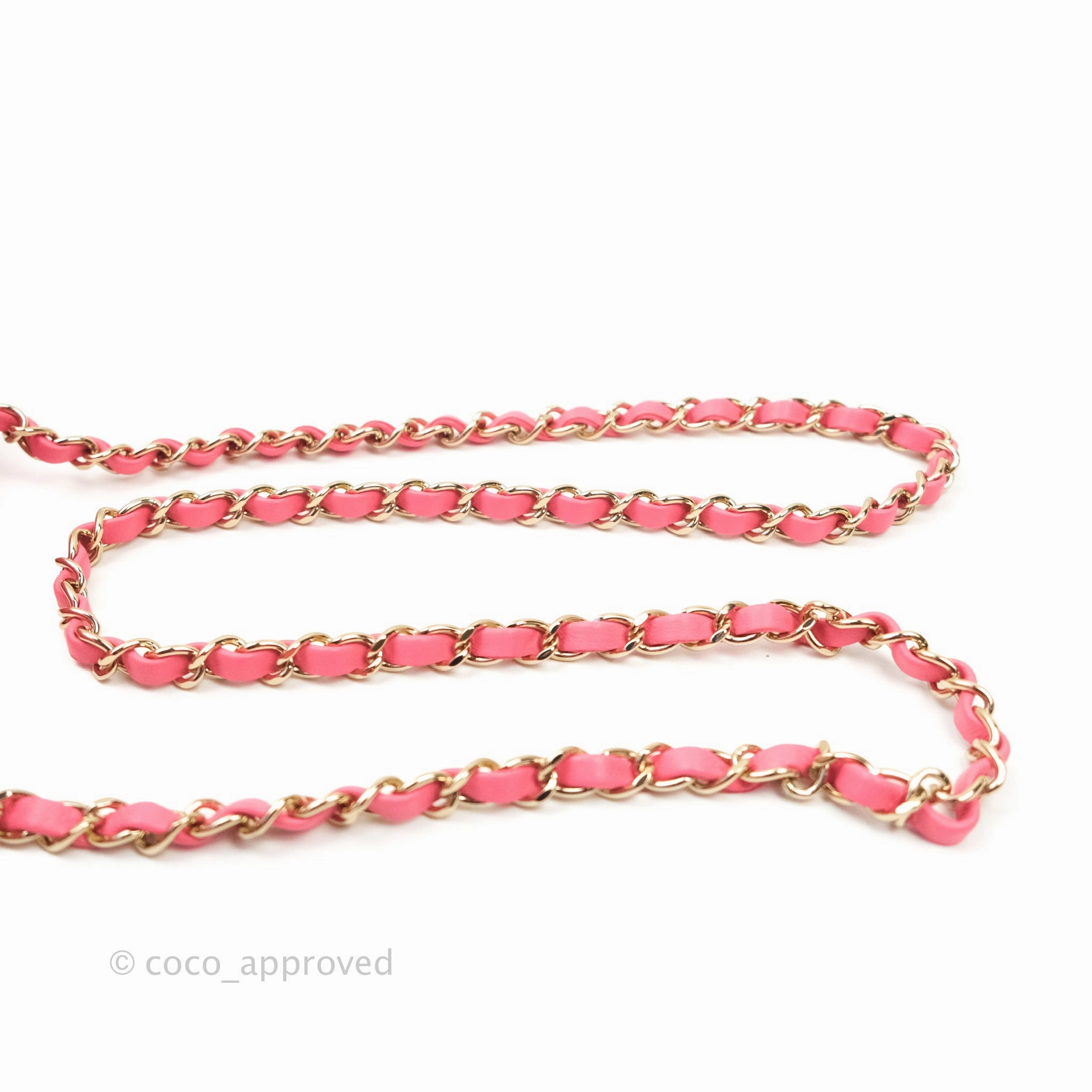 Chanel Mini Square Pink Lambskin Gold Hardware