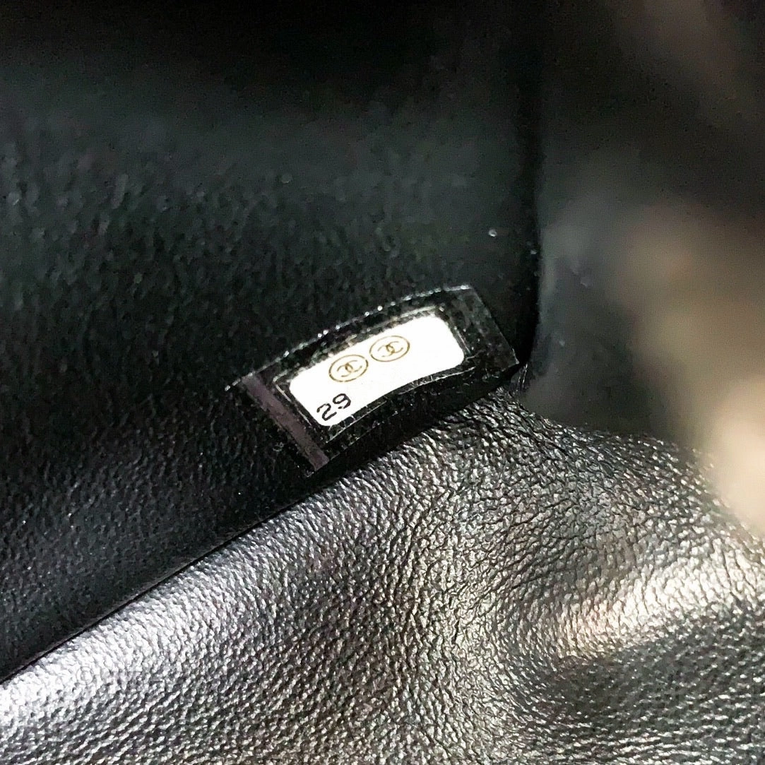 Chanel Mini Square Quilted Black Lambskin Gold Hardware