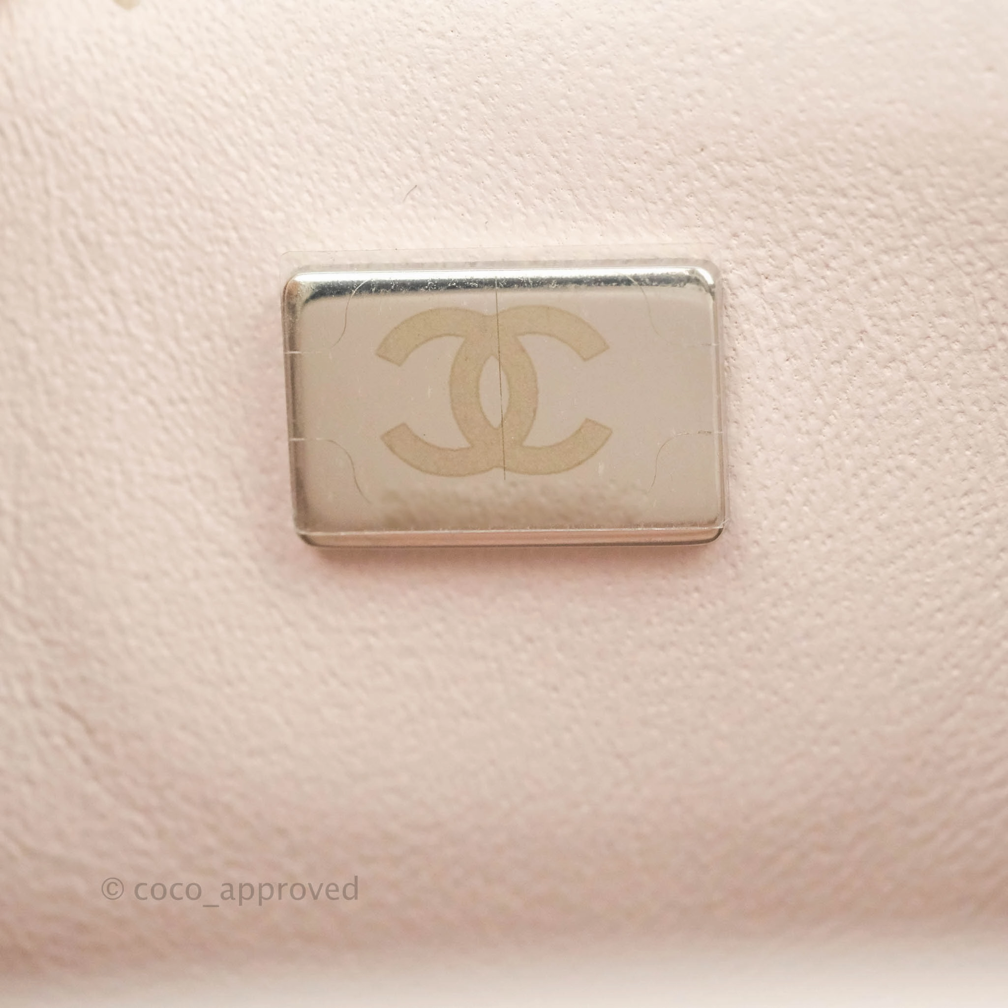 Chanel Mini Square Quilted Pale Lilac Silver Hardware