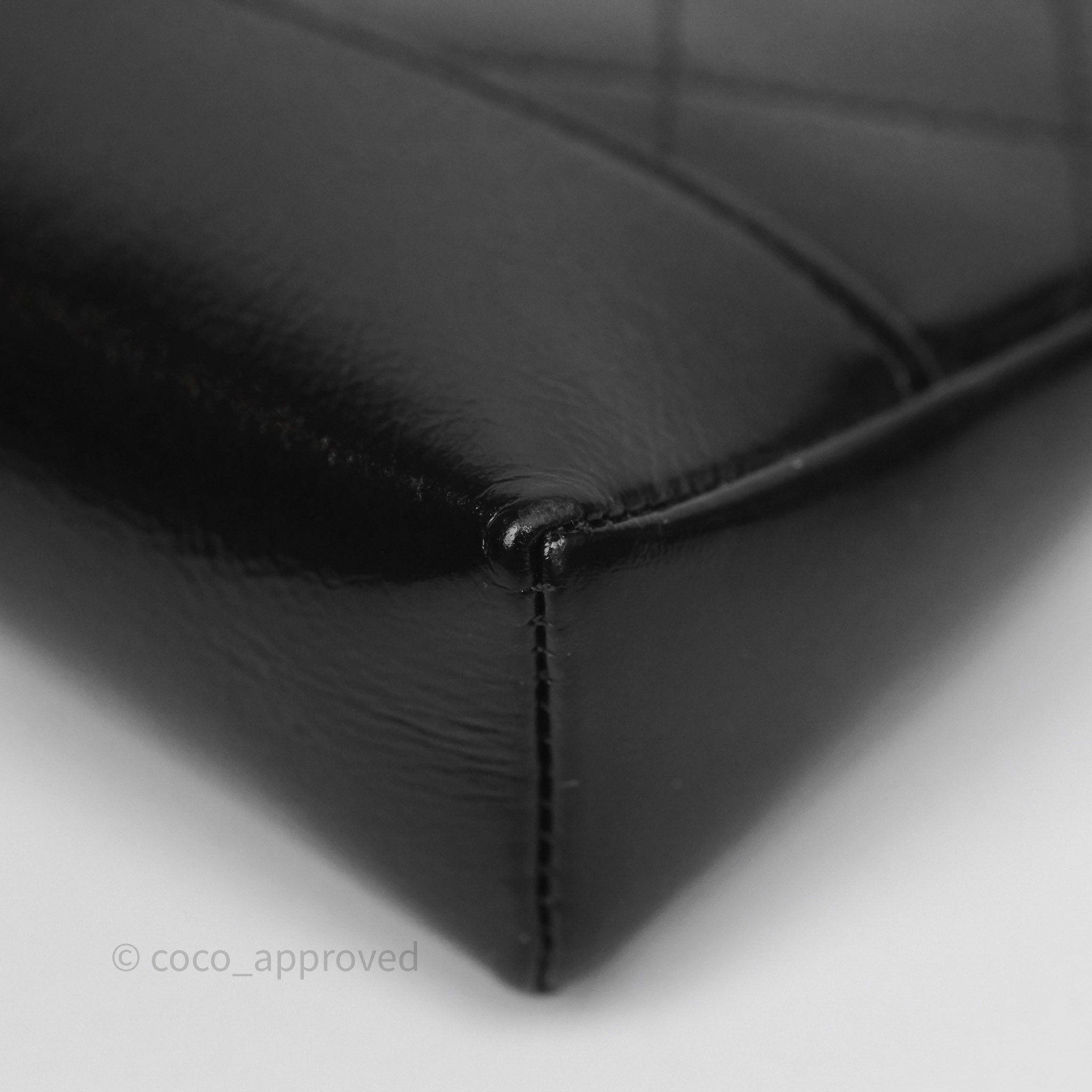 Chanel Nano 31 Black Shiny Calfskin Gold Hardware