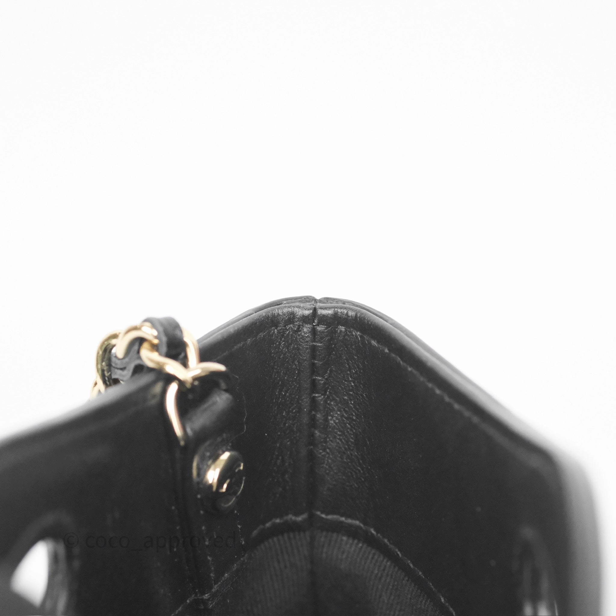 Chanel Nano 31 Black Shiny Calfskin Gold Hardware