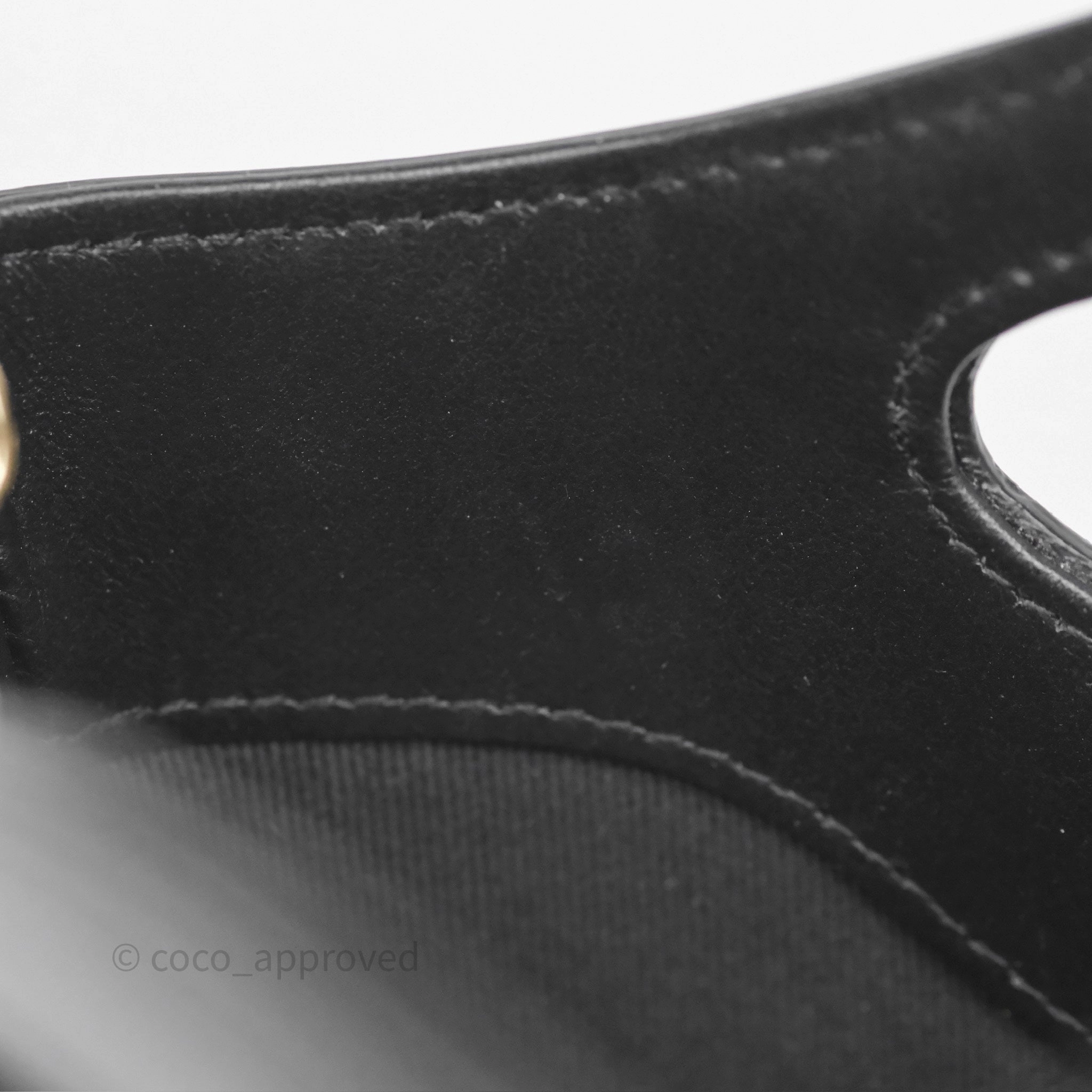 Chanel Nano 31 Black Shiny Calfskin Gold Hardware