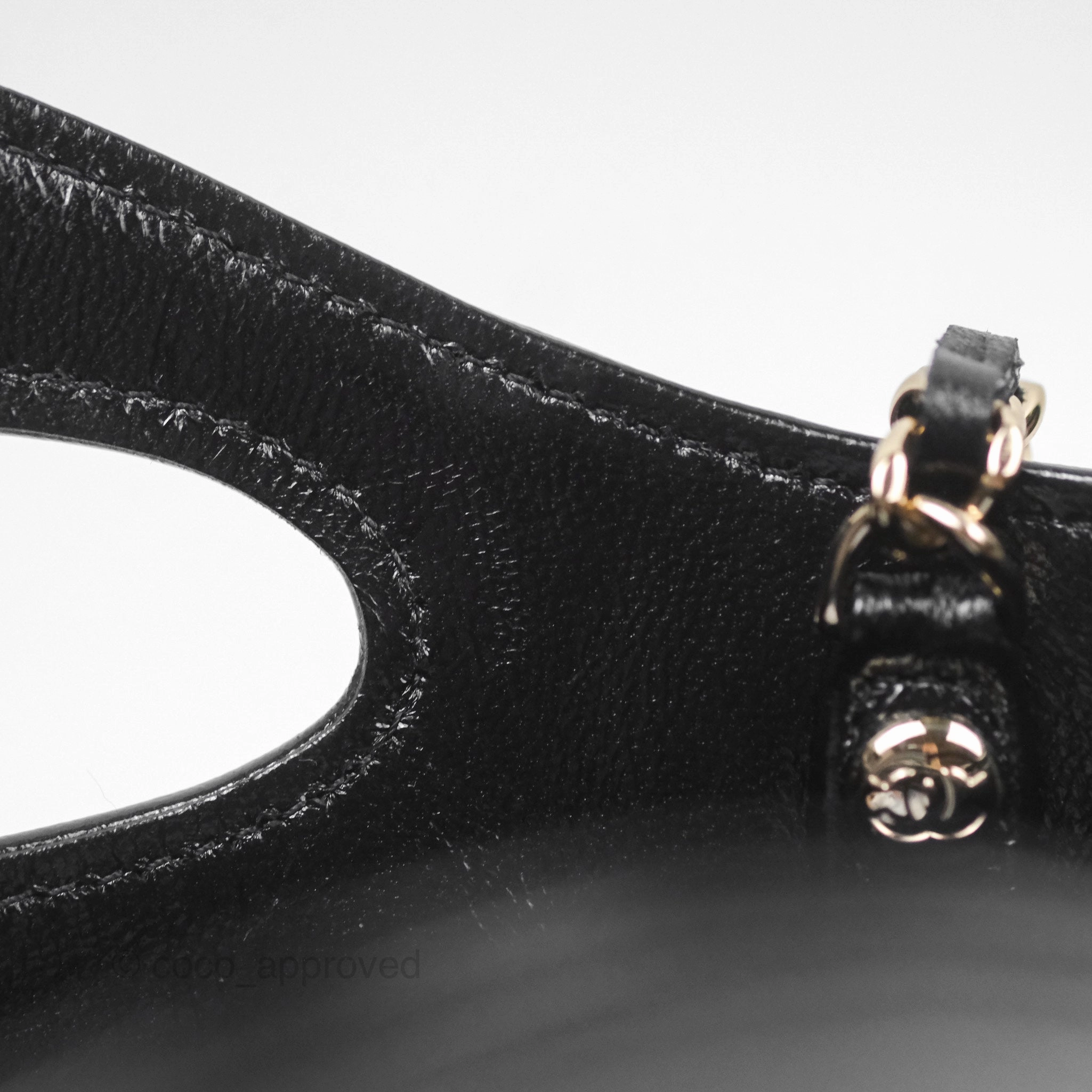 Chanel Nano 31 Black Shiny Lambskin Gold Hardware