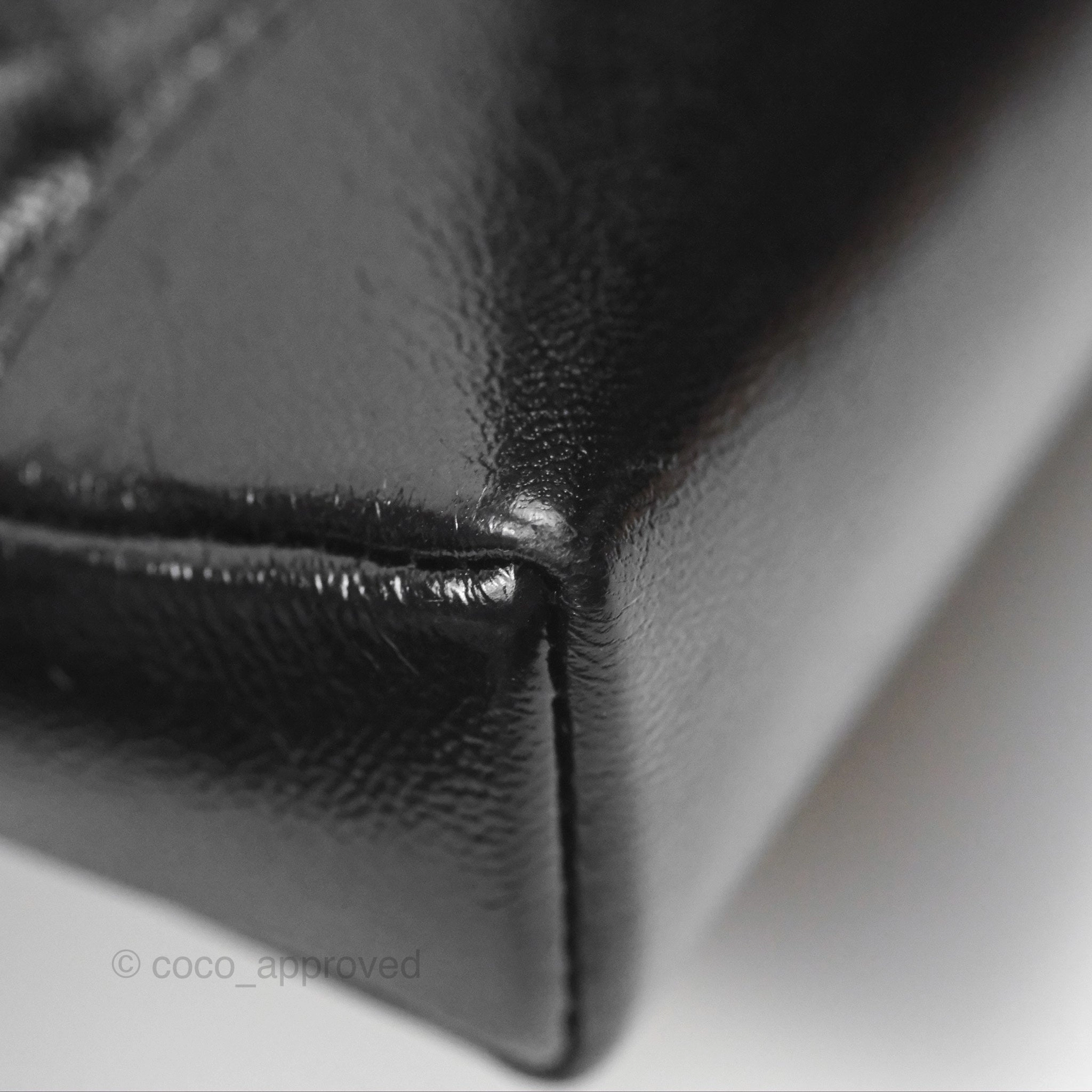 Chanel Nano 31 Black Shiny Lambskin Gold Hardware