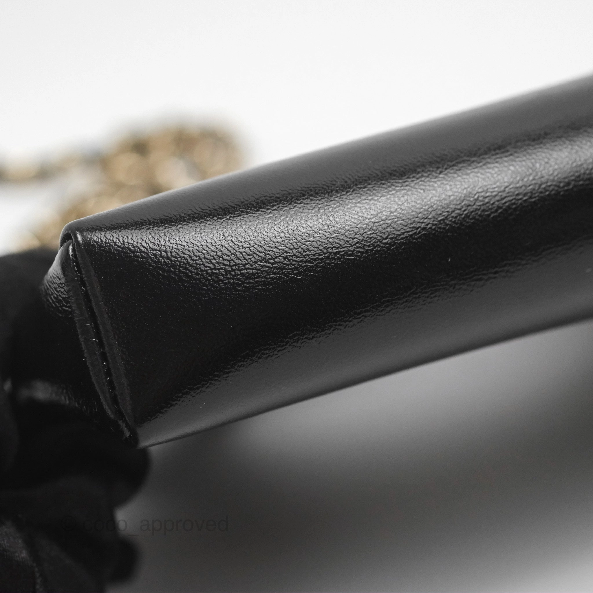 Chanel Nano 31 Black Shiny Lambskin Gold Hardware