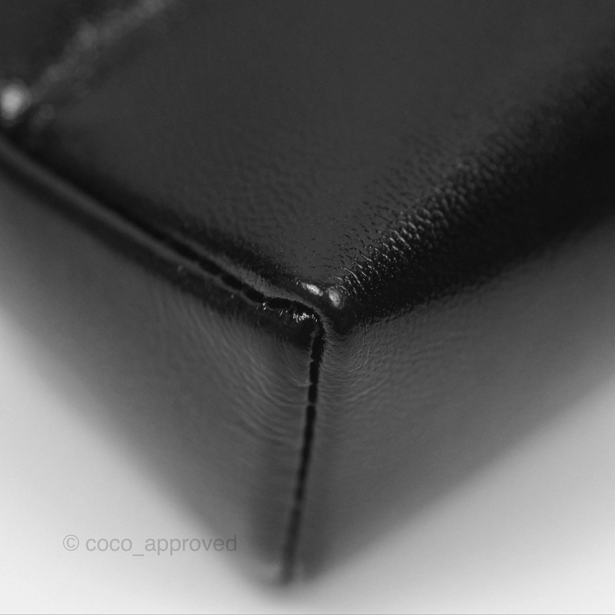 Chanel Nano 31 Black Shiny Lambskin Gold Hardware