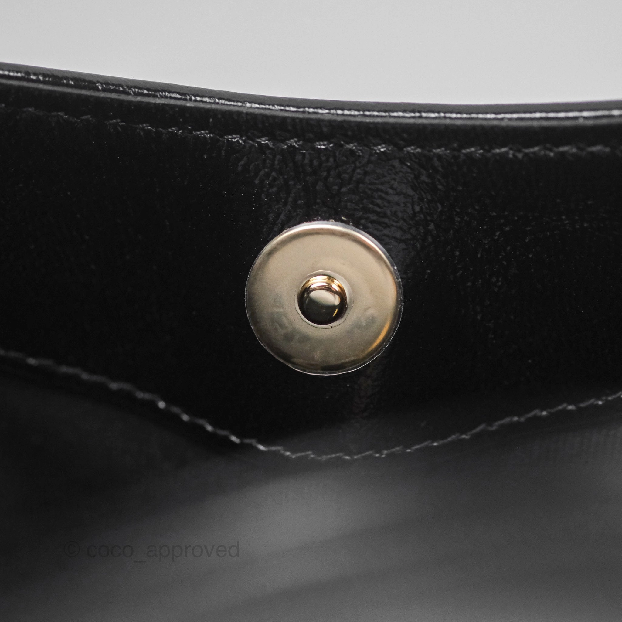Chanel Nano 31 Black Shiny Lambskin Gold Hardware