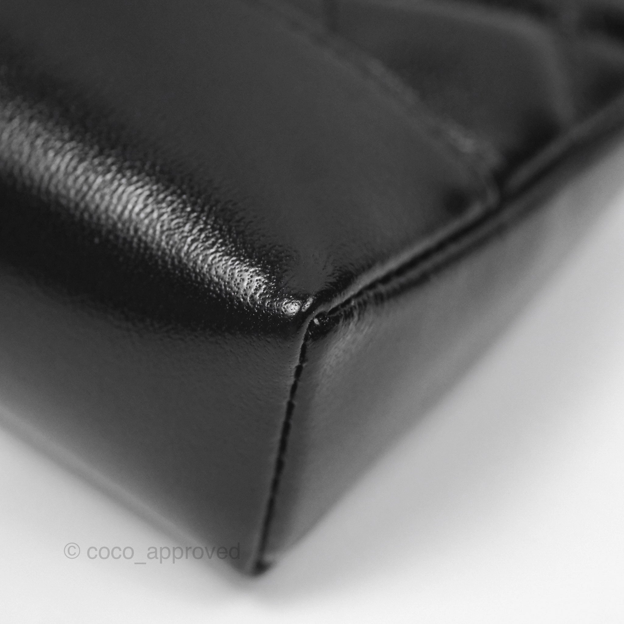 Chanel Nano 31 Black Shiny Lambskin Gold Hardware