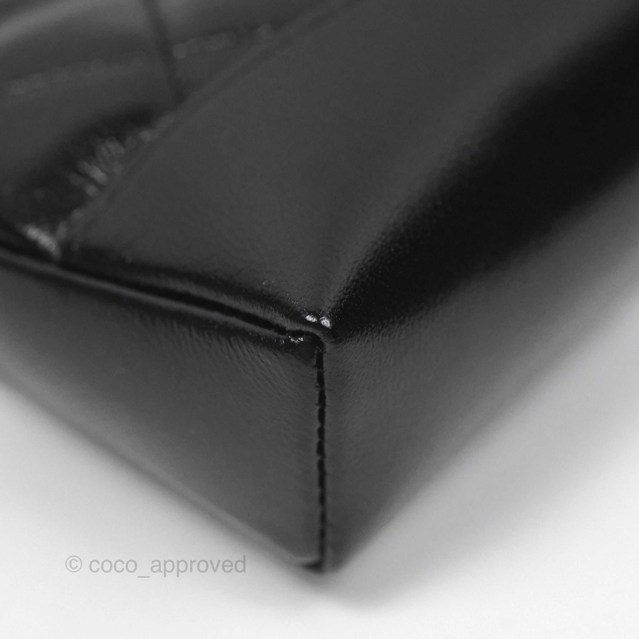Chanel Nano 31 Black Shiny Lambskin Gold Hardware