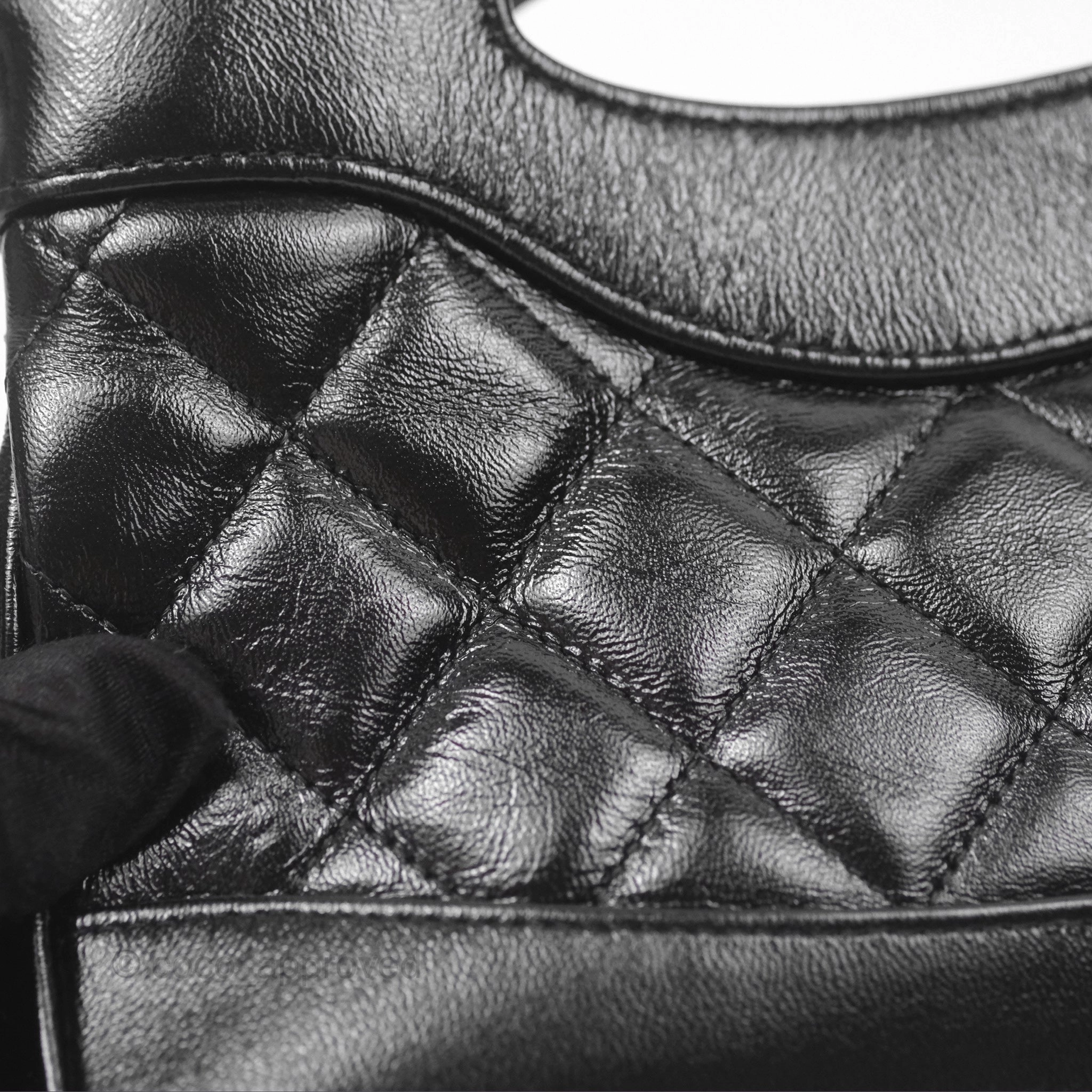 Chanel Nano 31 Black Shiny Lambskin Gold Hardware