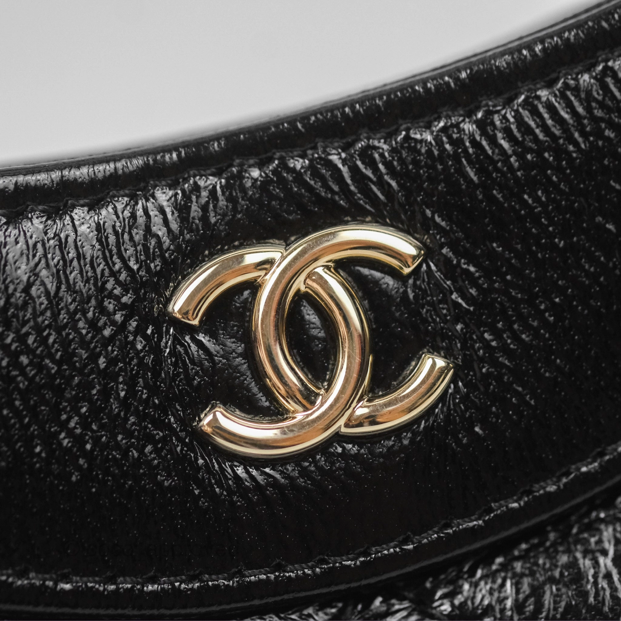 Chanel Nano 31 Black Shiny Lambskin Gold Hardware