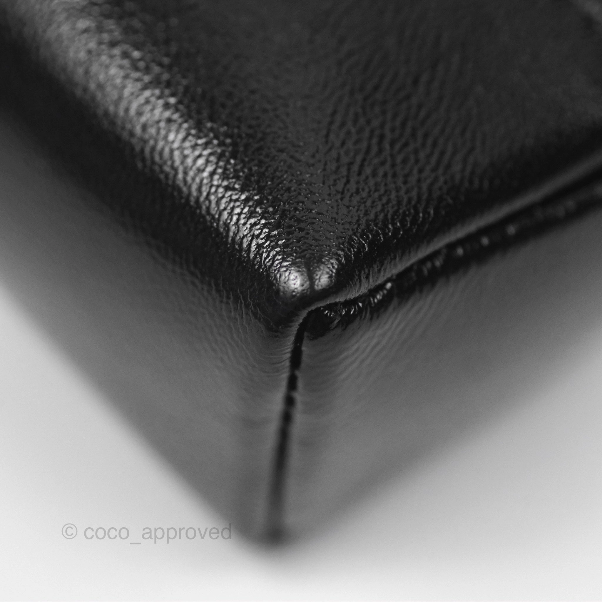 Chanel Nano 31 Black Shiny Lambskin Gold Hardware