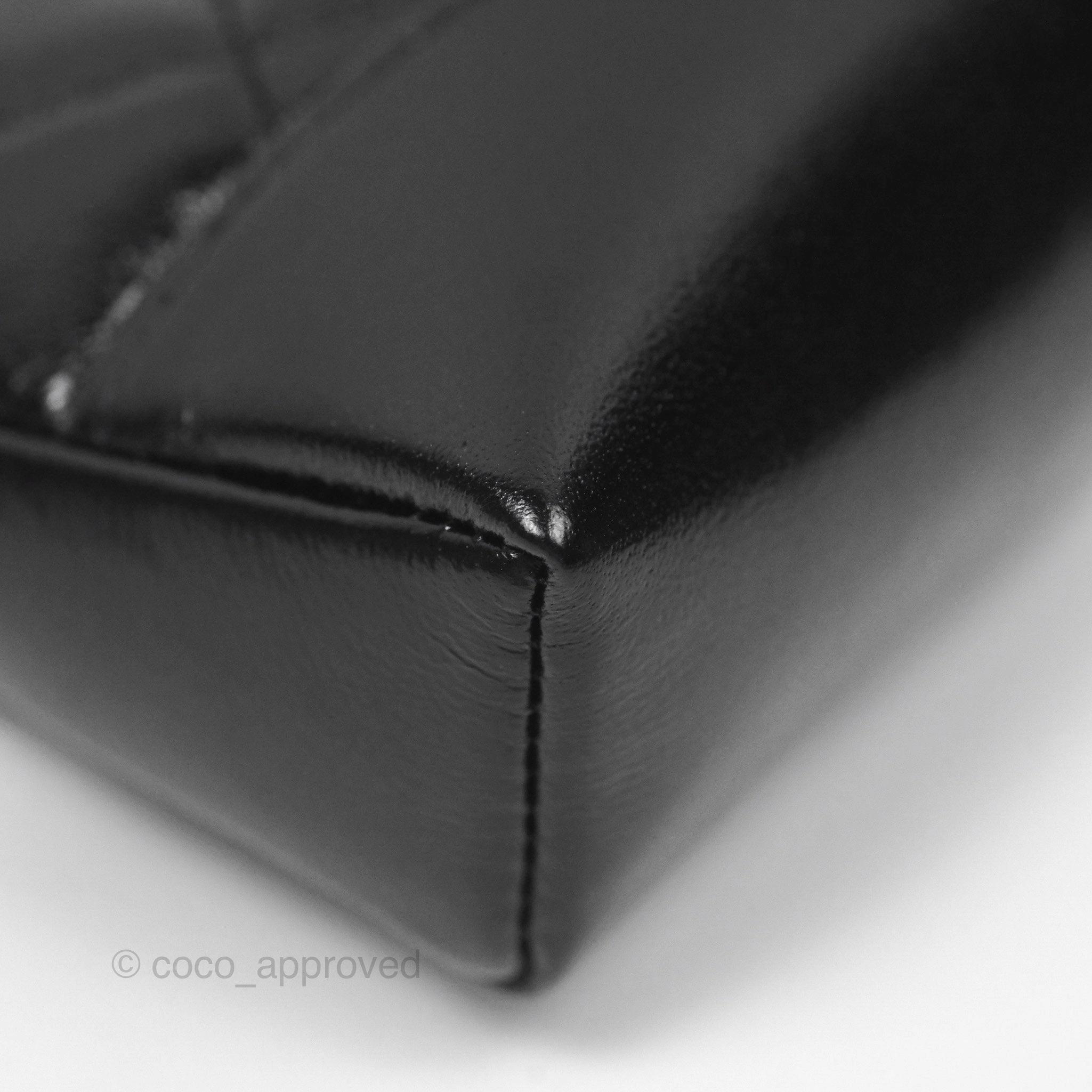 Chanel Nano 31 Black Shiny Lambskin Gold Hardware