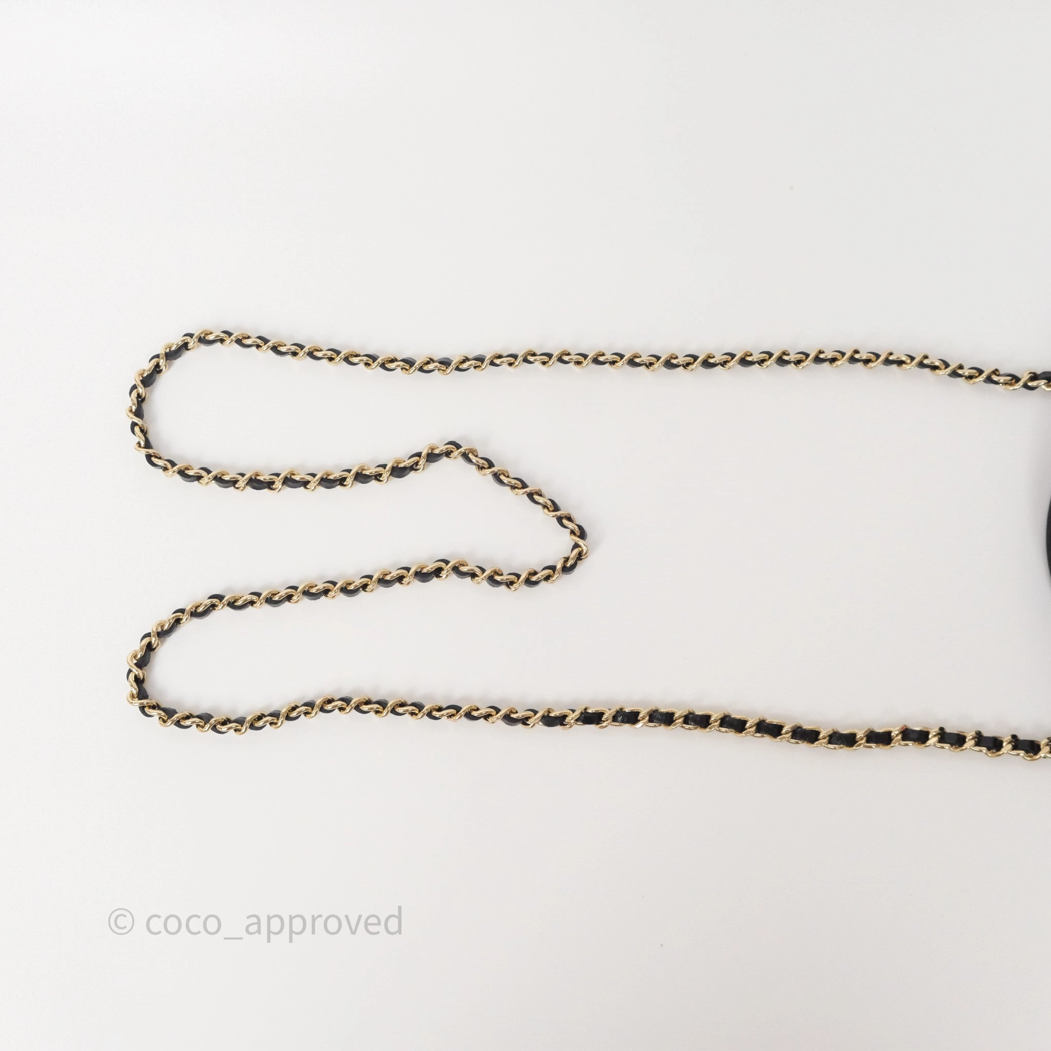 Chanel Nano 31 White/ Black Shiny Lambskin Gold Hardware