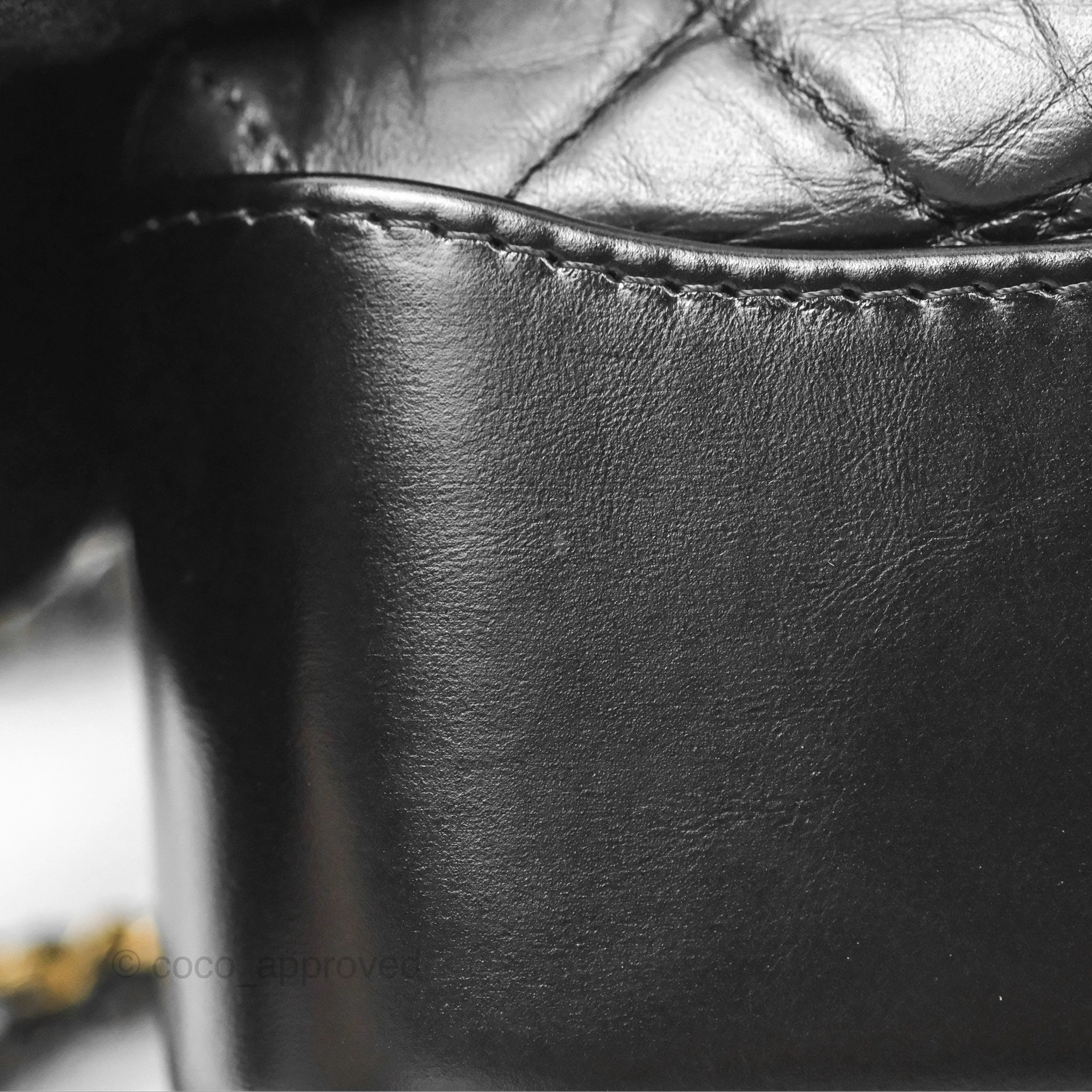 Chanel New Medium Gabrielle Hobo Quilted Black Aged Calfskin