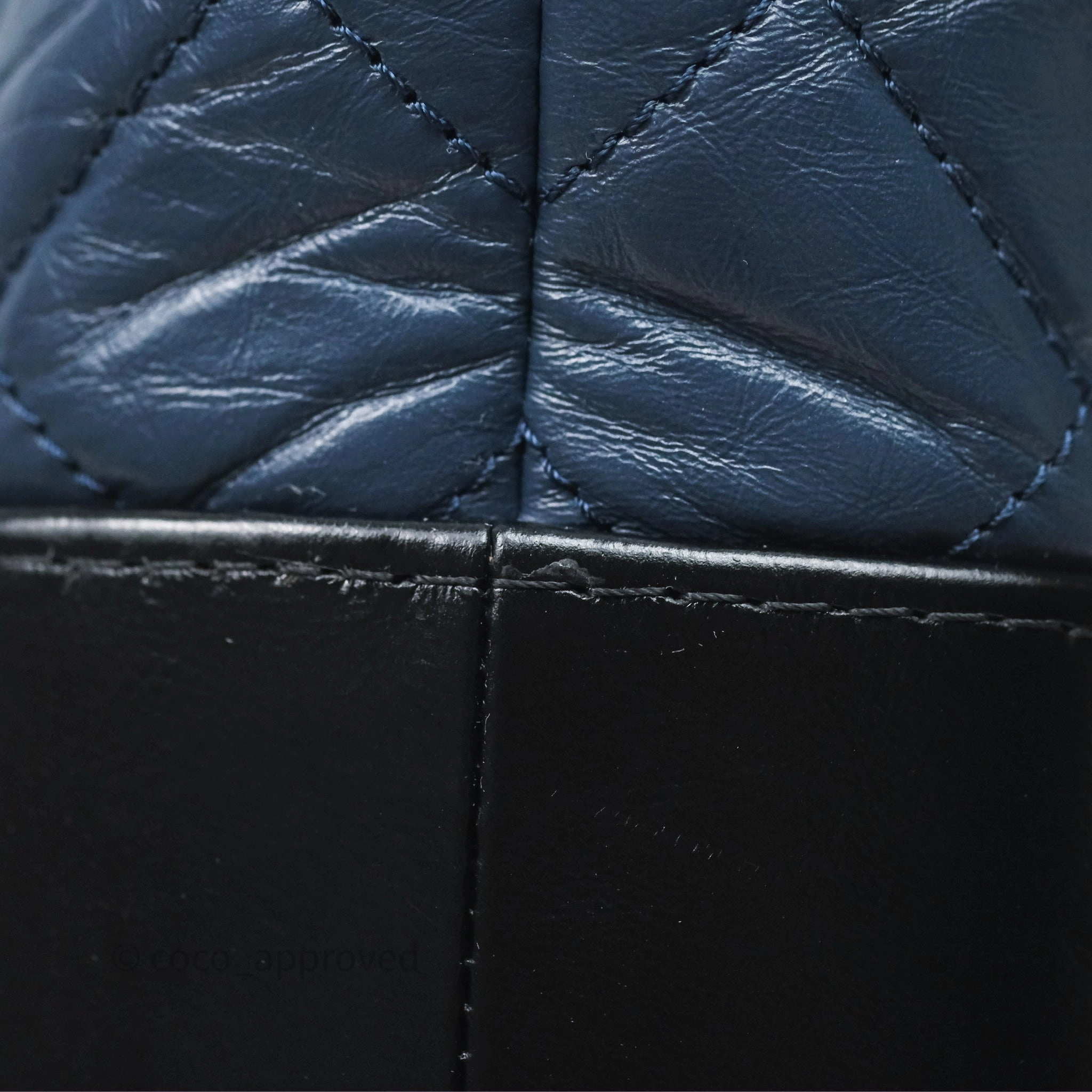 Chanel New Medium Gabrielle Hobo Quilted Navy Black Aged Calfskin