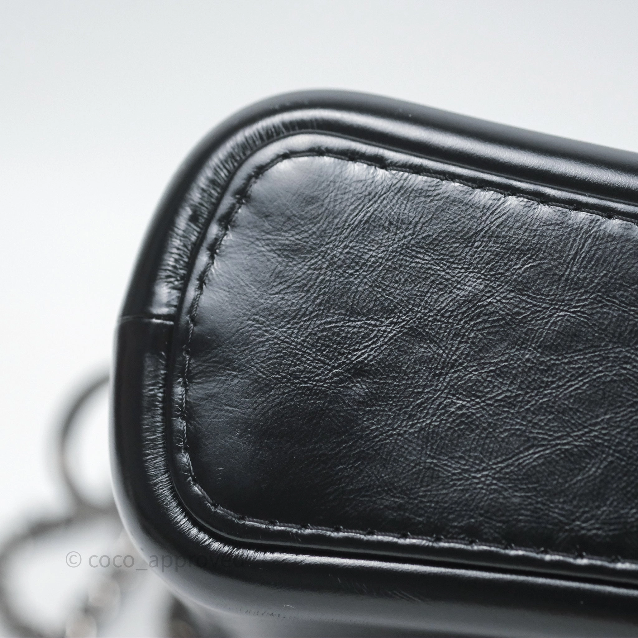 Chanel New Medium Gabrielle Hobo Quilted Navy Black Aged Calfskin