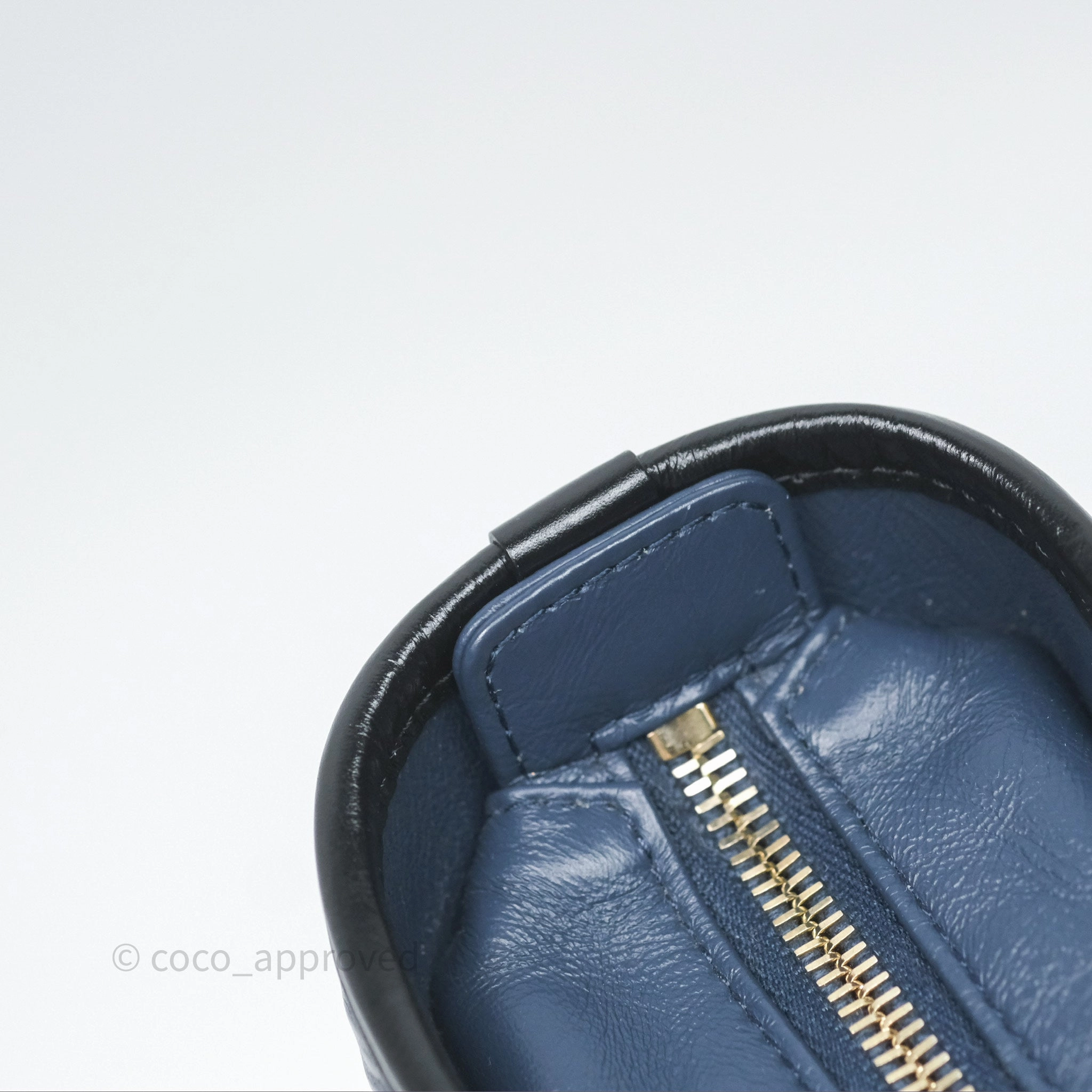 Chanel New Medium Gabrielle Hobo Quilted Navy Black Aged Calfskin