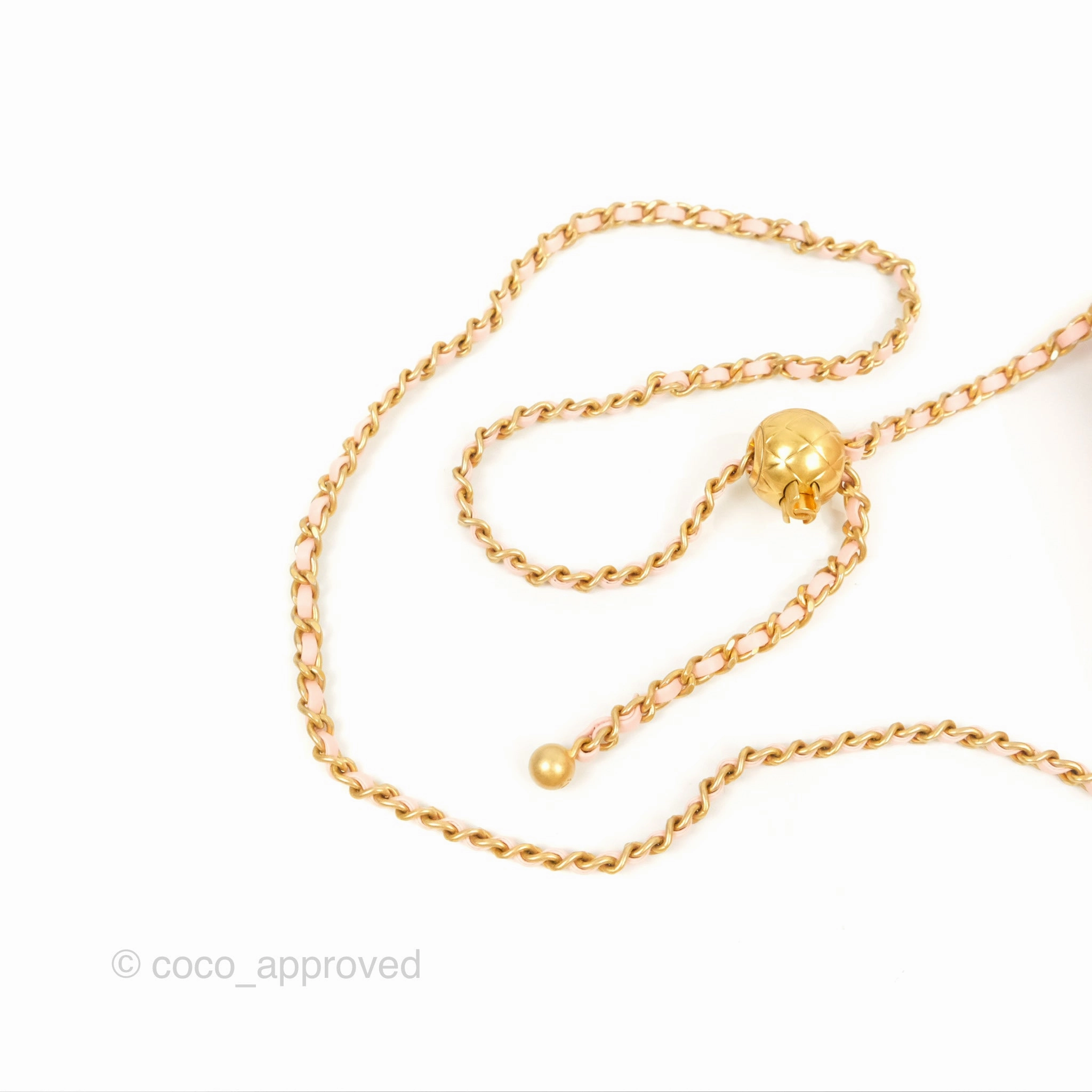 Chanel Pearl Crush Mini Rectangular Light Pink Lambskin Aged Gold Hardware