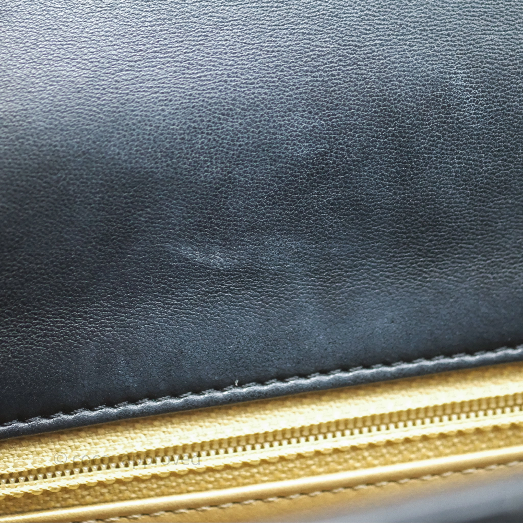 Chanel Pearl Crush Mini Square Quilted Black Lambskin Aged Gold Hardware