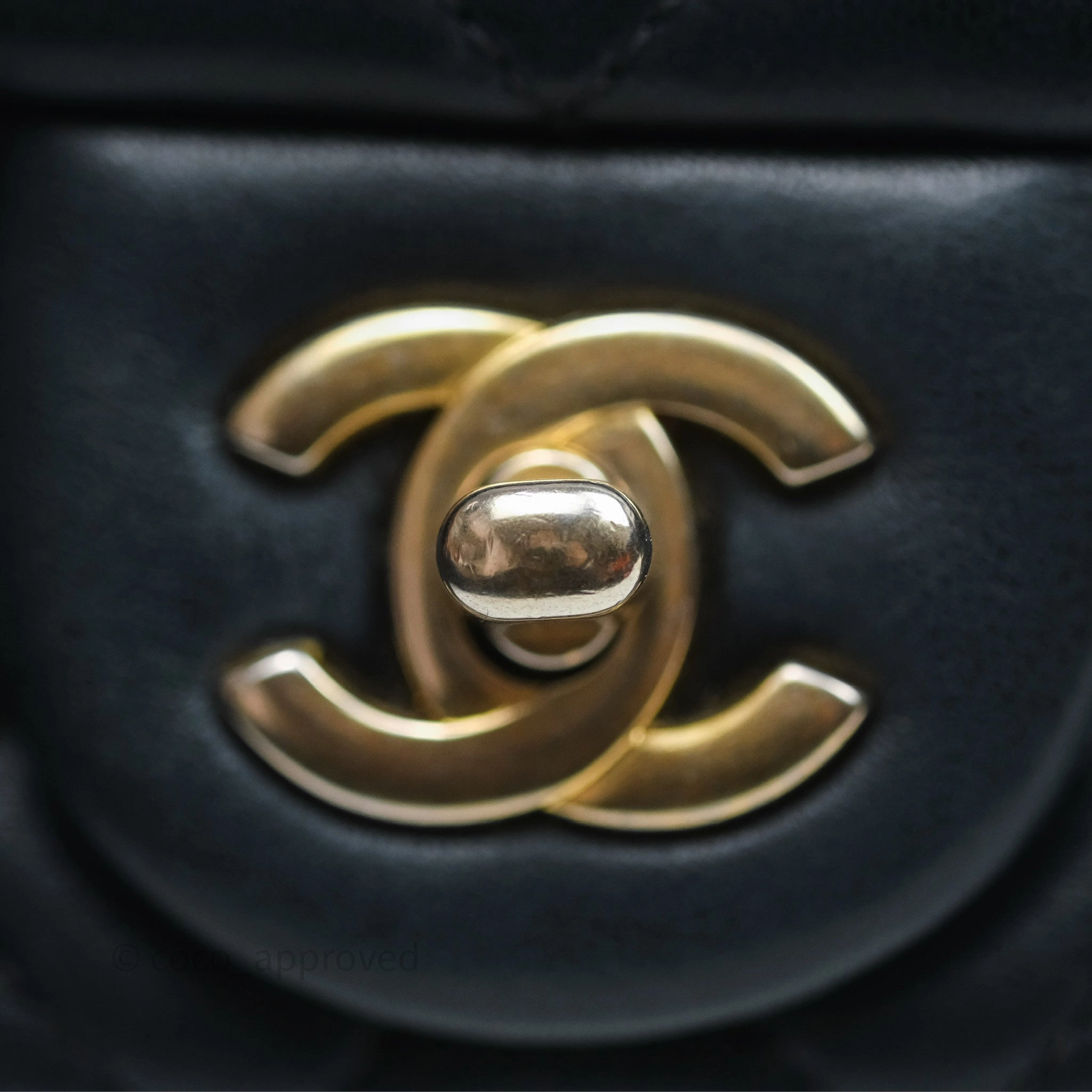 Chanel Pearl Crush Mini Square Quilted Black Lambskin Aged Gold Hardware