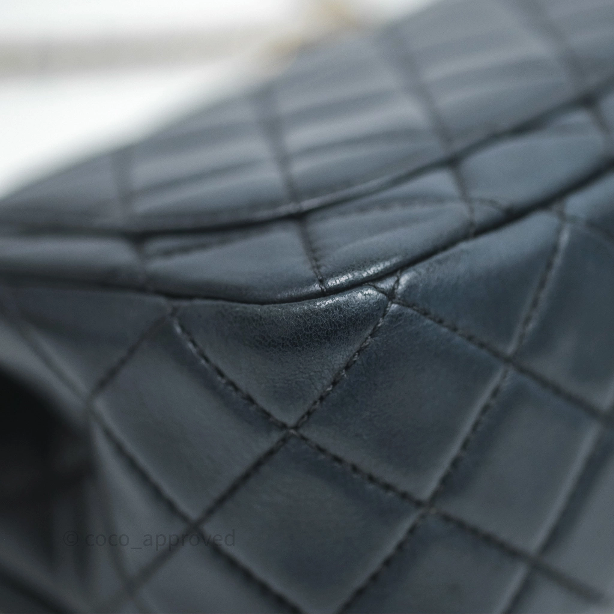 Chanel Pearl Crush Mini Square Quilted Black Lambskin Aged Gold Hardware
