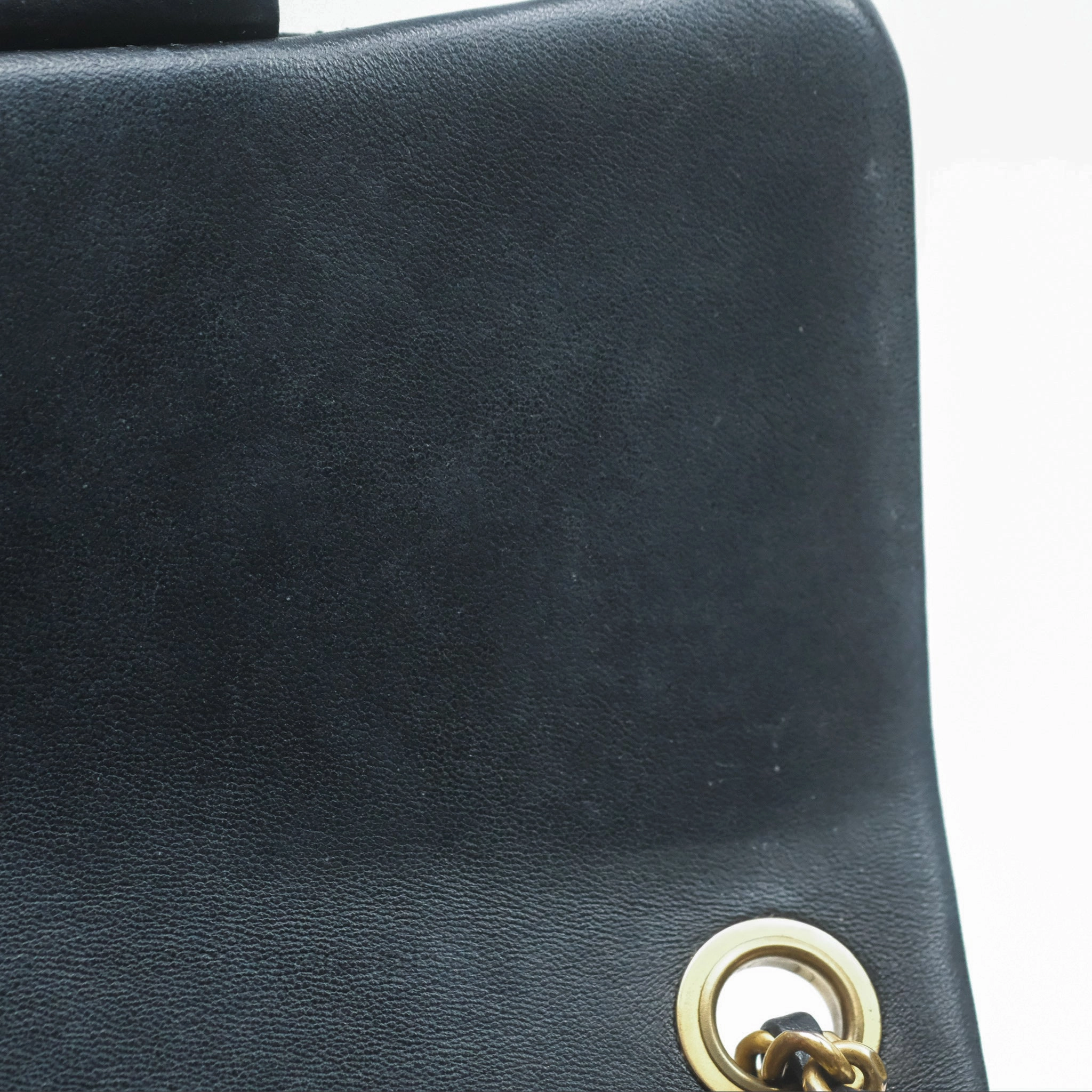 Chanel Pearl Crush Mini Square Quilted Black Lambskin Aged Gold Hardware