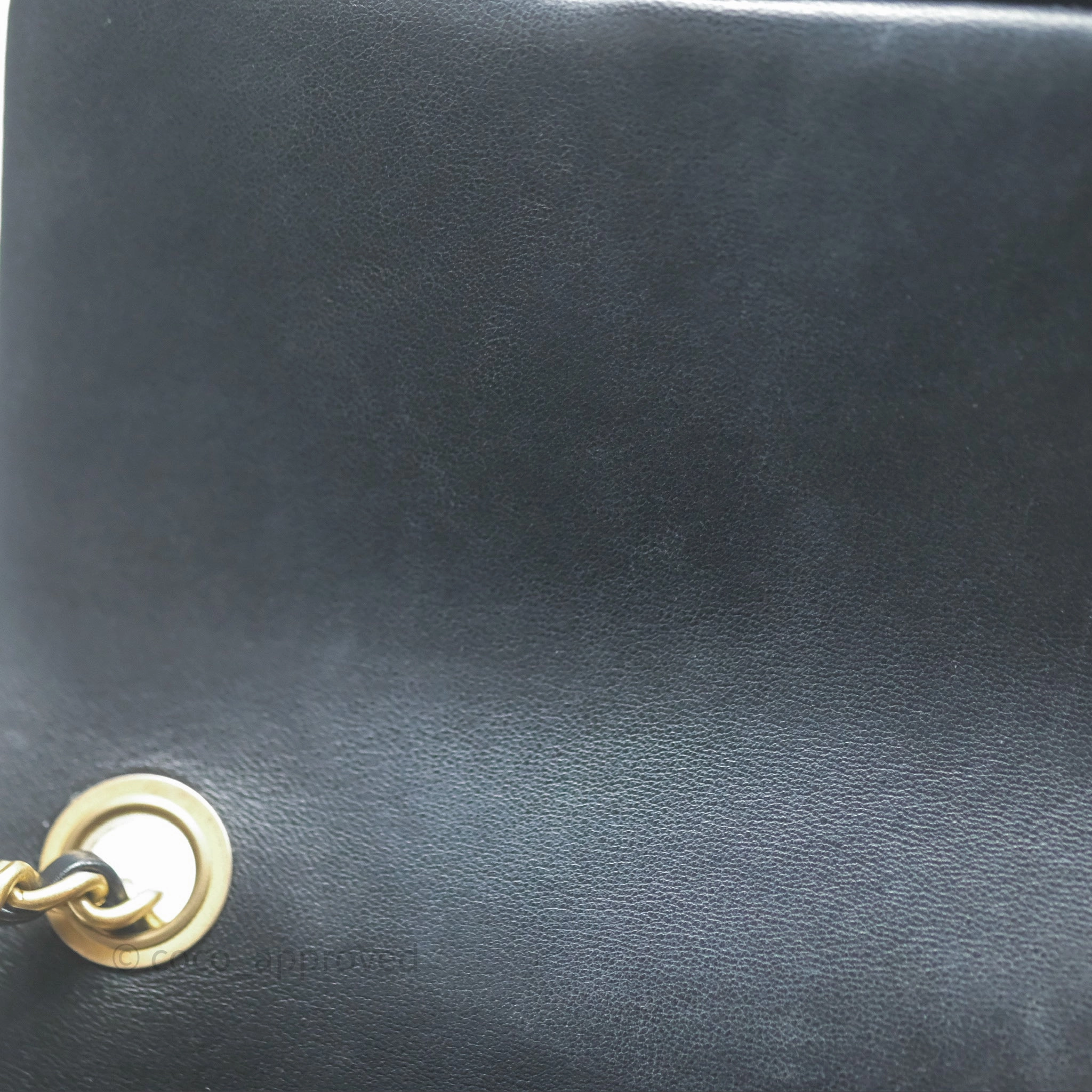 Chanel Pearl Crush Mini Square Quilted Black Lambskin Aged Gold Hardware