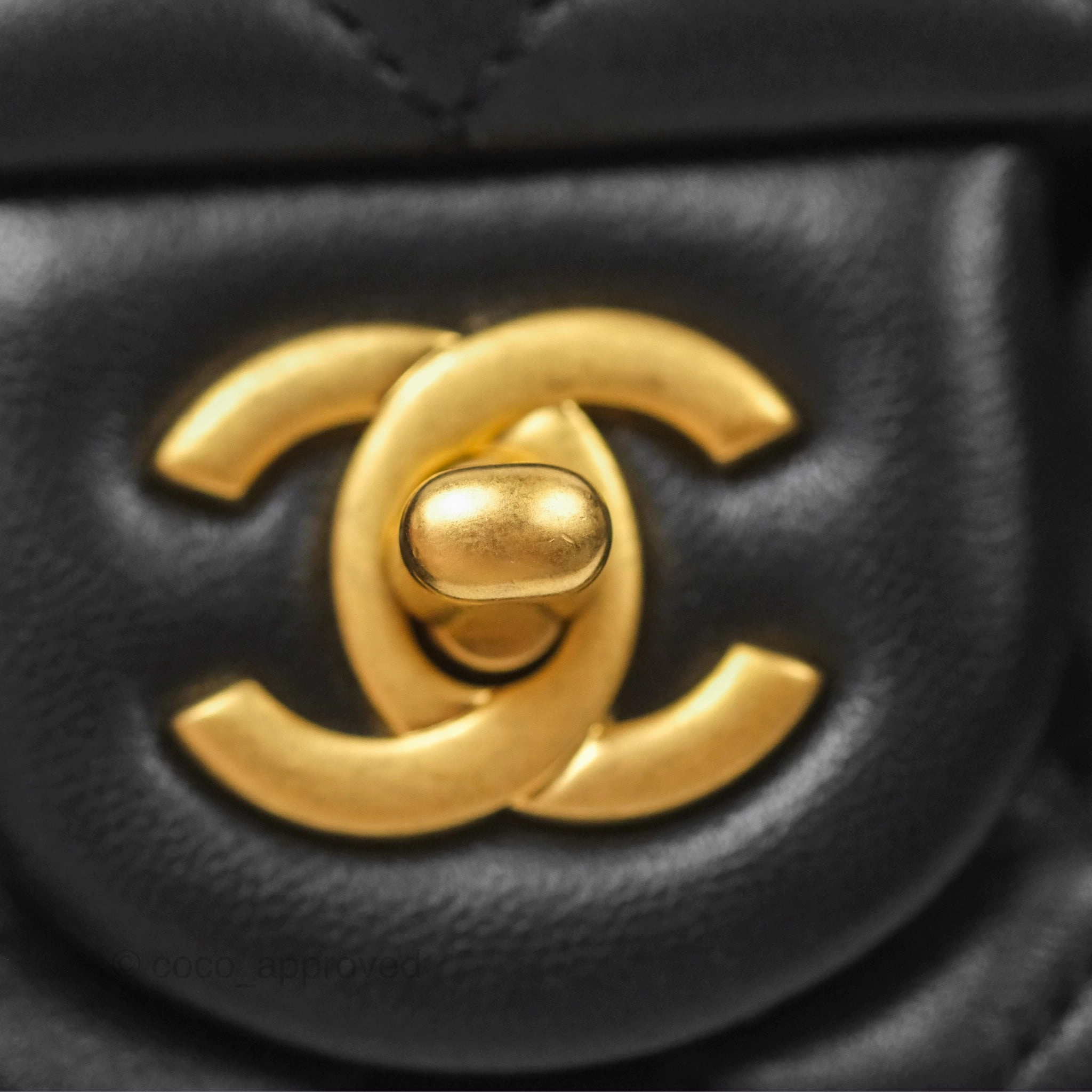 Chanel Pearl Crush Mini Square Quilted Black Lambskin Aged Gold Hardware