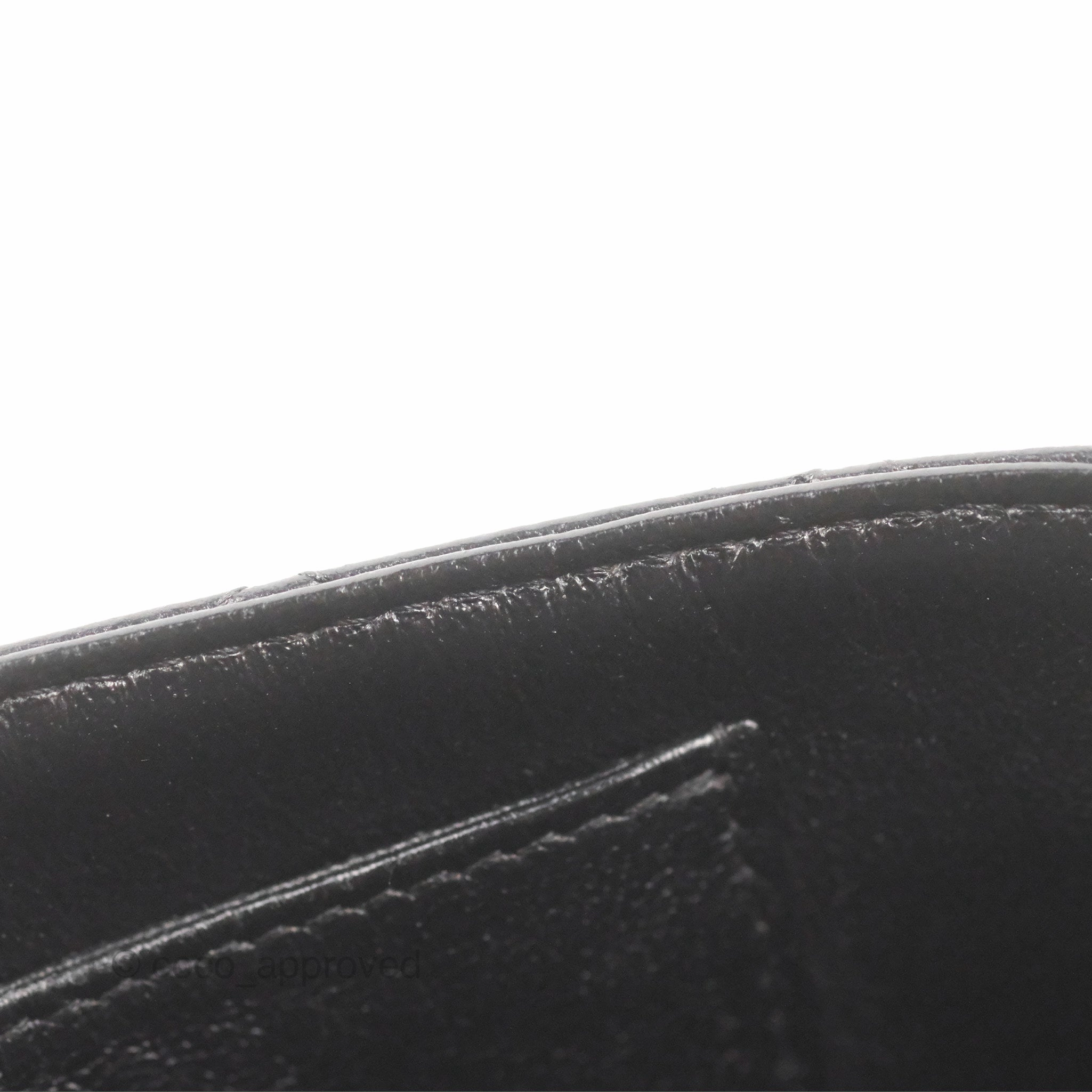 Chanel Quilted Extra Mini Rectangular Flap Black Calfskin Silver Hardware