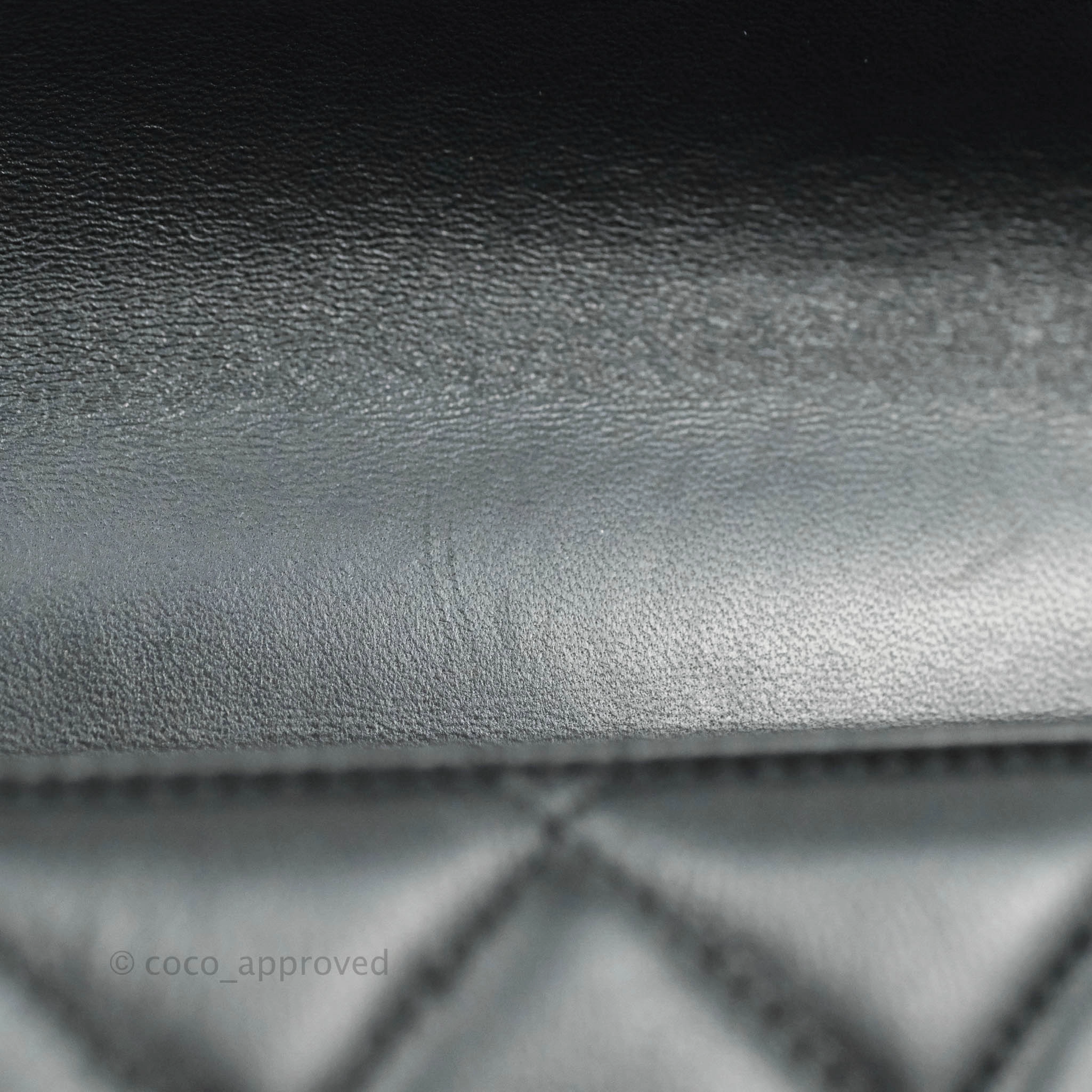 Chanel Quilted Large Resin Bi-Color Chain Flap Bag Black Lambskin Gold Hardware