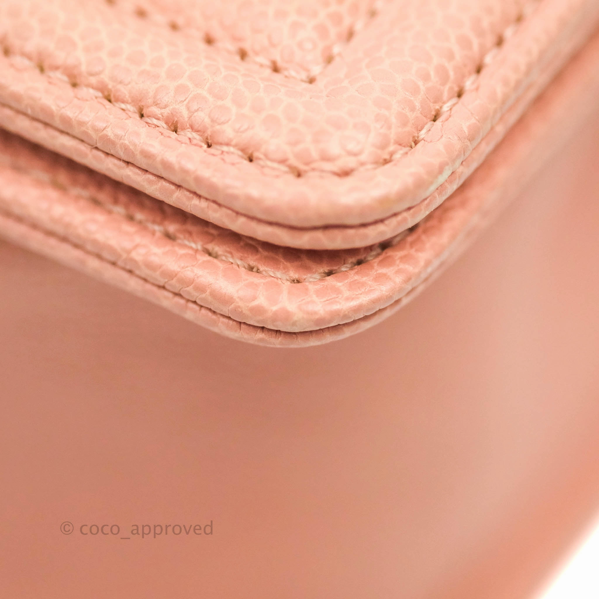 Chanel Quilted Medium Boy Bag Pink Caviar Aged Gold Hardware
