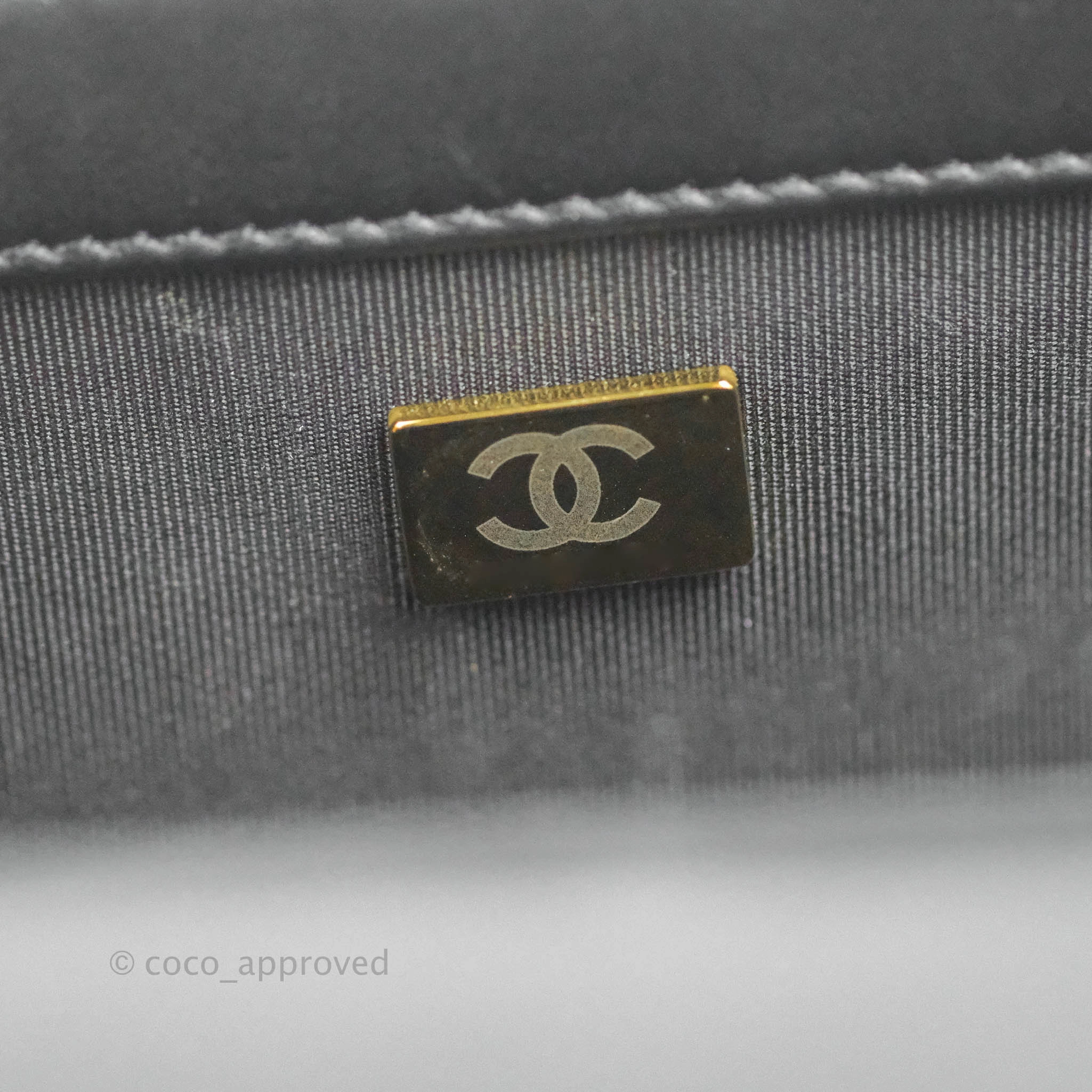 Chanel Quilted Medium Boy Black Calfskin Aged Gold Hardware