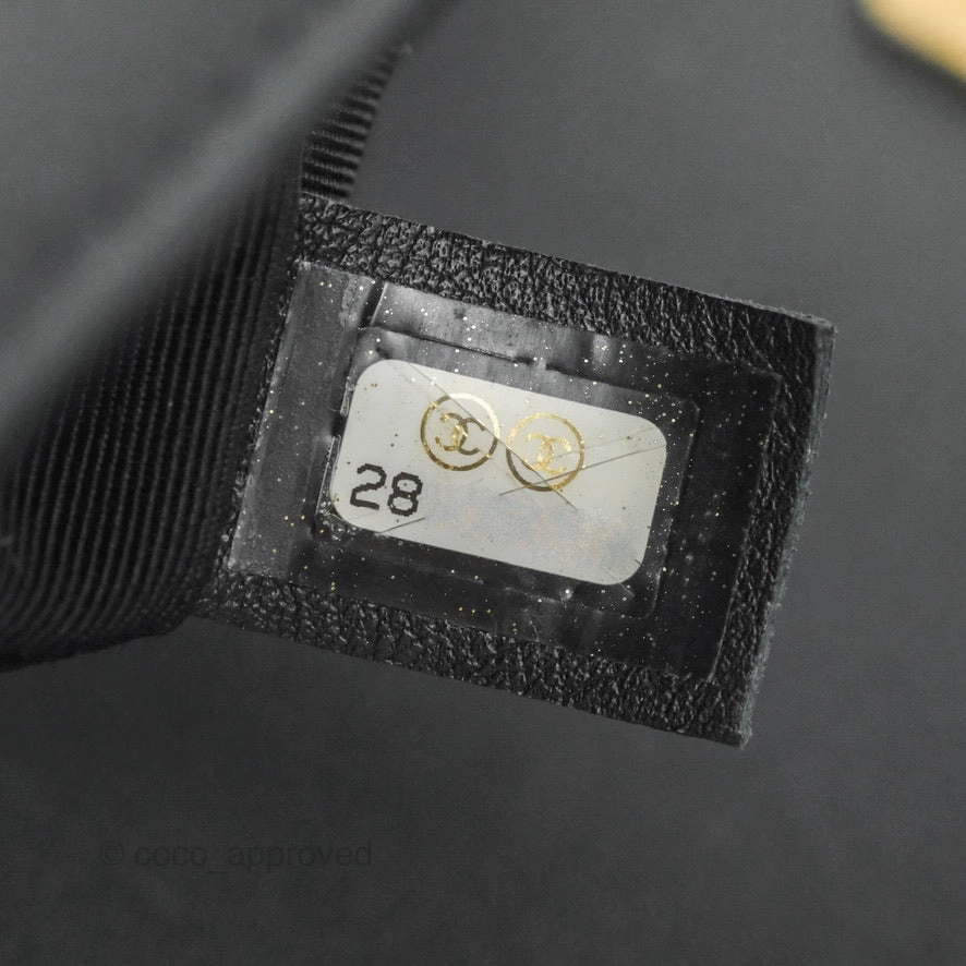 Chanel Quilted Medium Boy Black Calfskin Aged Gold Hardware