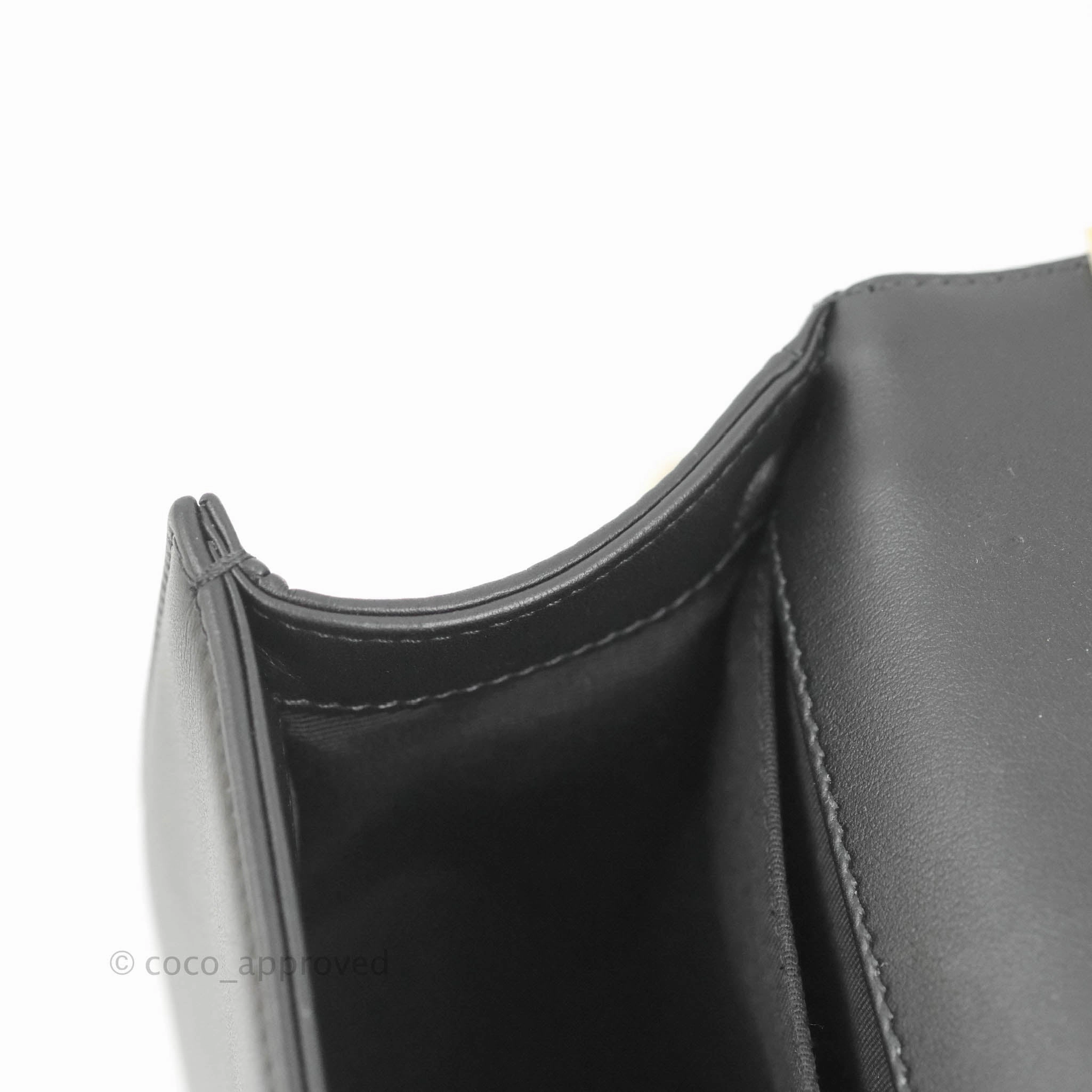 Chanel Quilted Medium Boy Black Calfskin Aged Gold Hardware