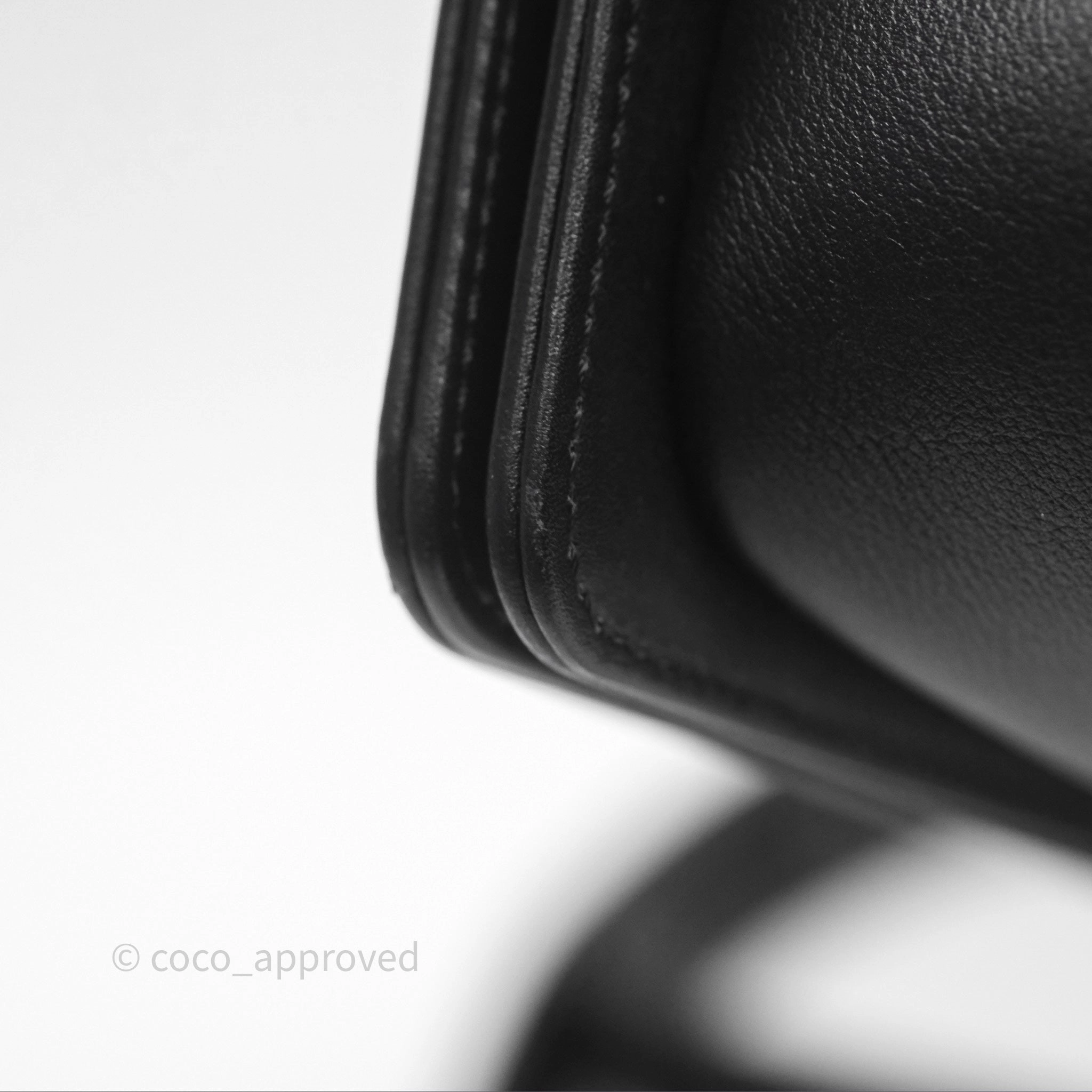 Chanel Quilted Medium Boy Black Calfskin Ruthenium Hardware