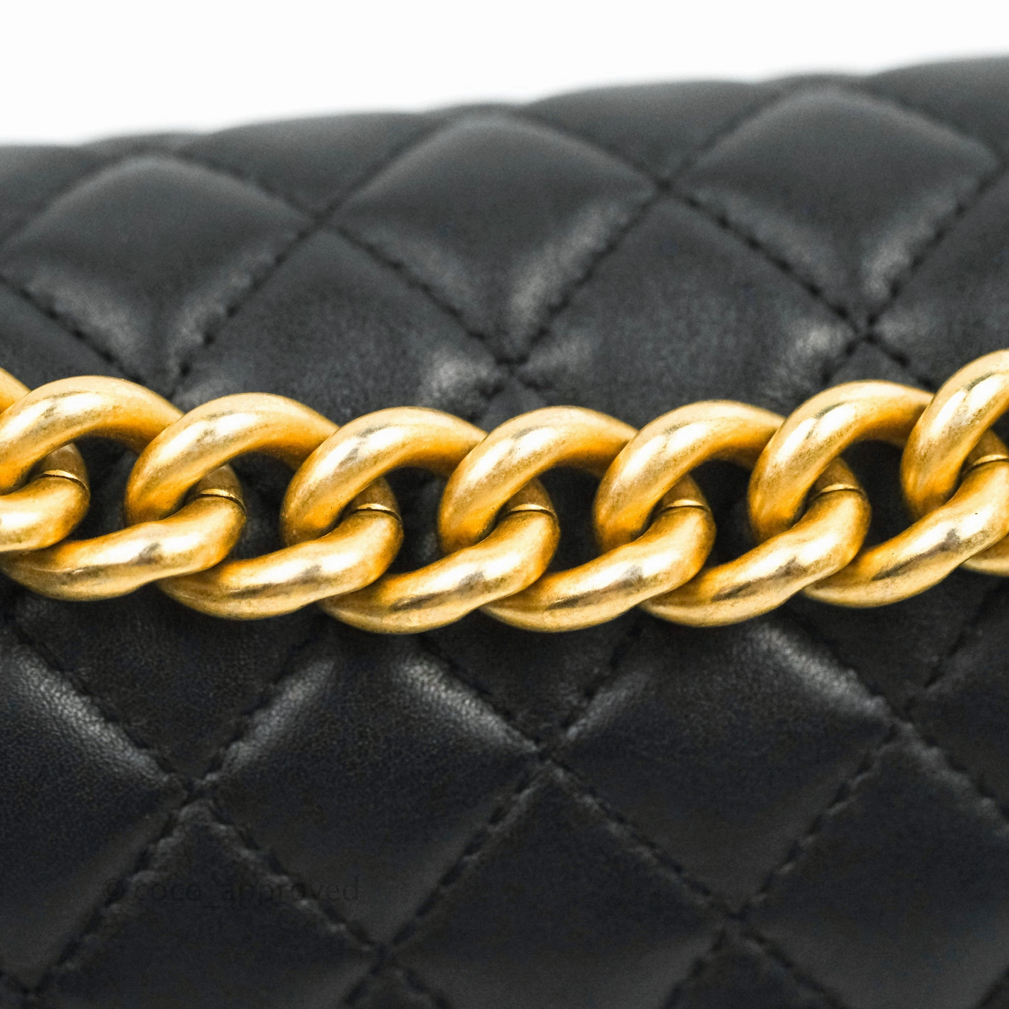 Chanel Quilted Medium Boy Black Lambskin Gold Hardware