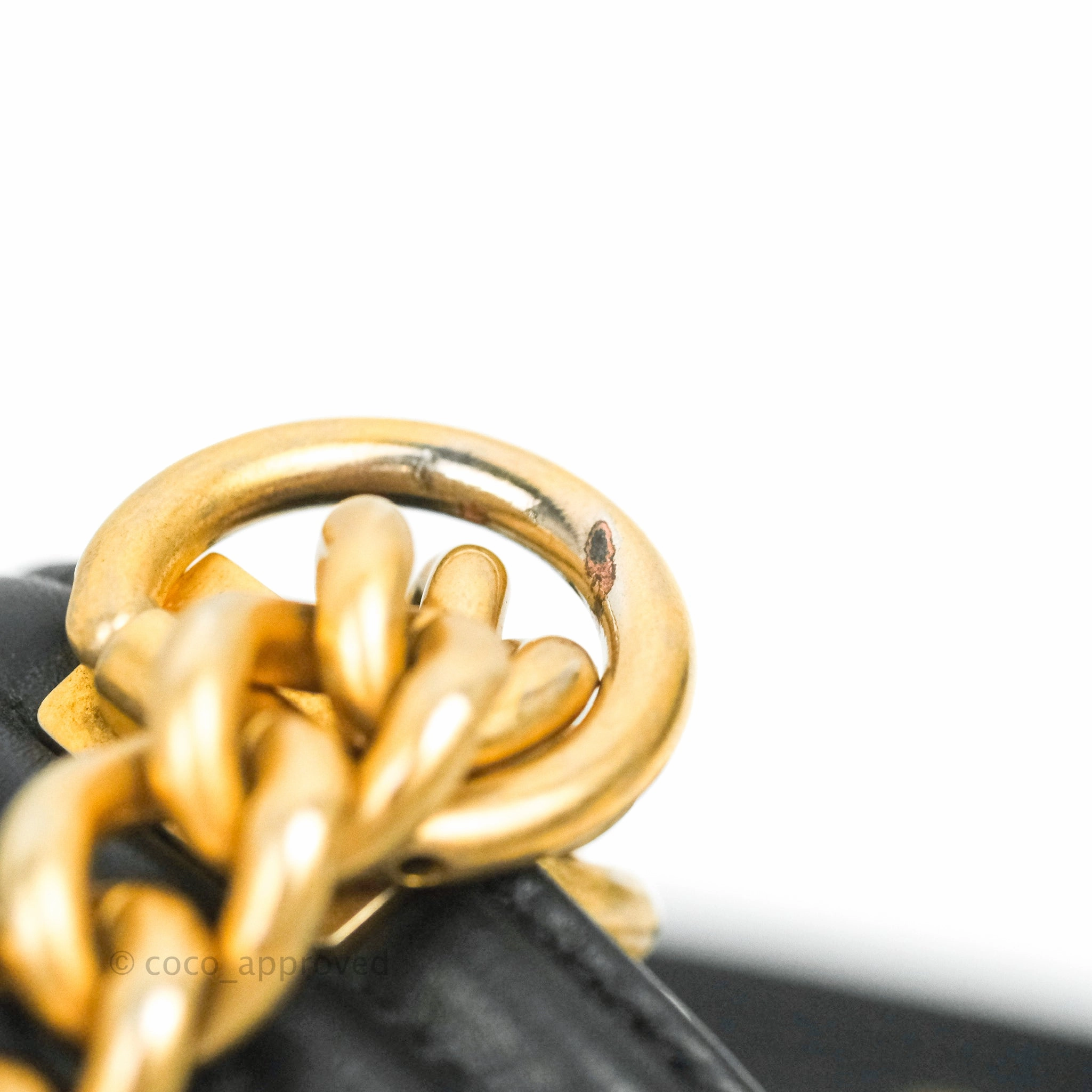 Chanel Quilted Medium Boy Black Lambskin Gold Hardware