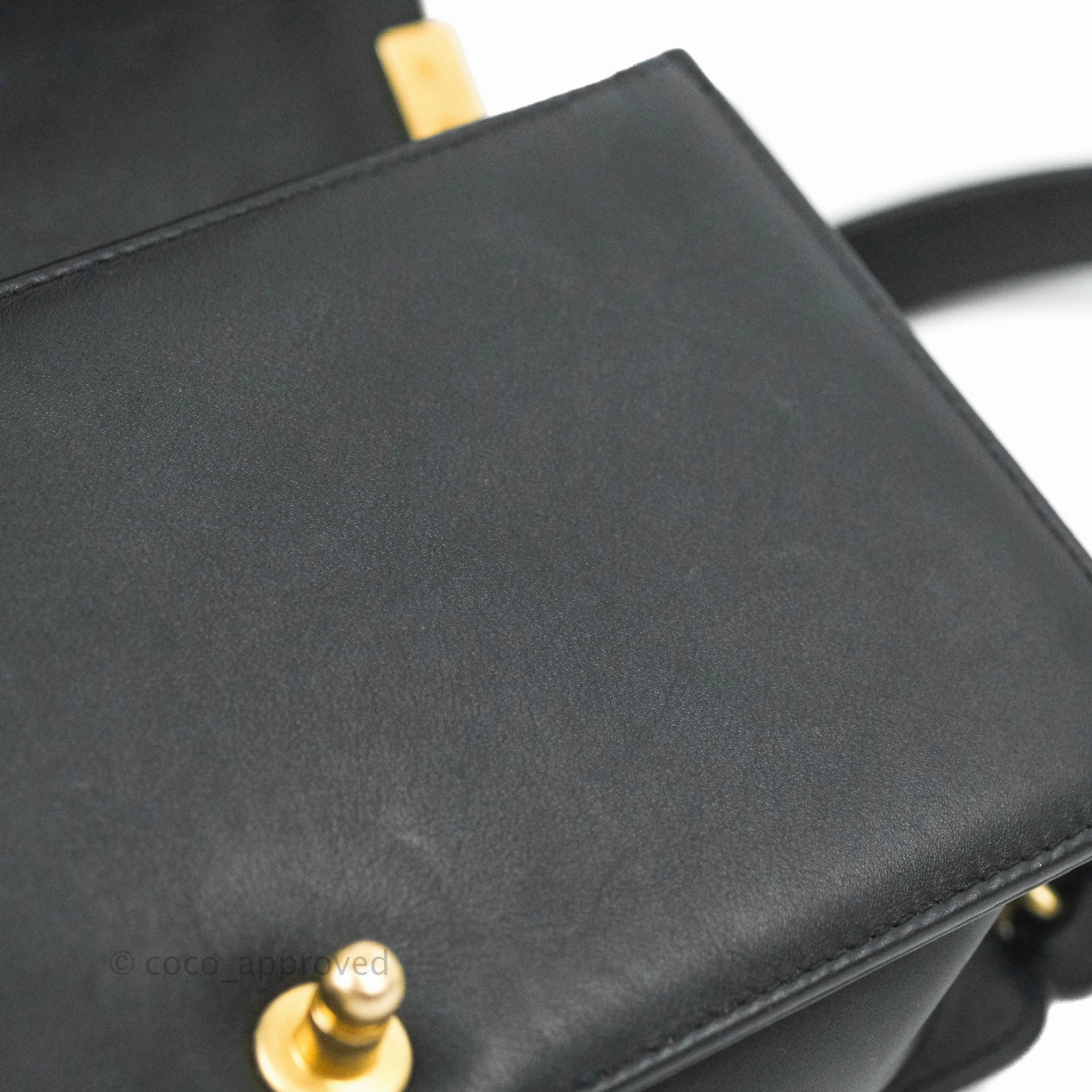 Chanel Quilted Medium Boy Black Lambskin Gold Hardware