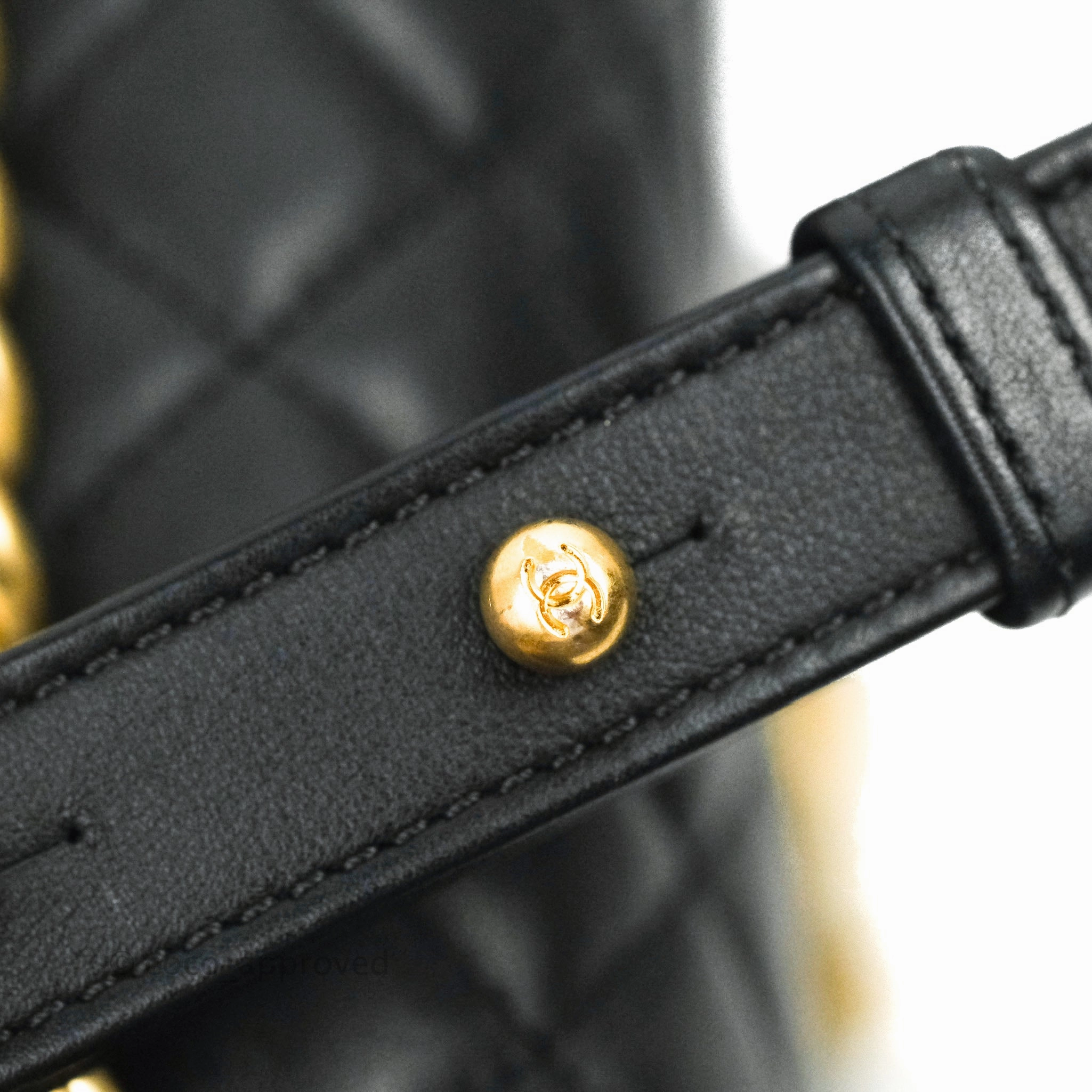 Chanel Quilted Medium Boy Black Lambskin Gold Hardware