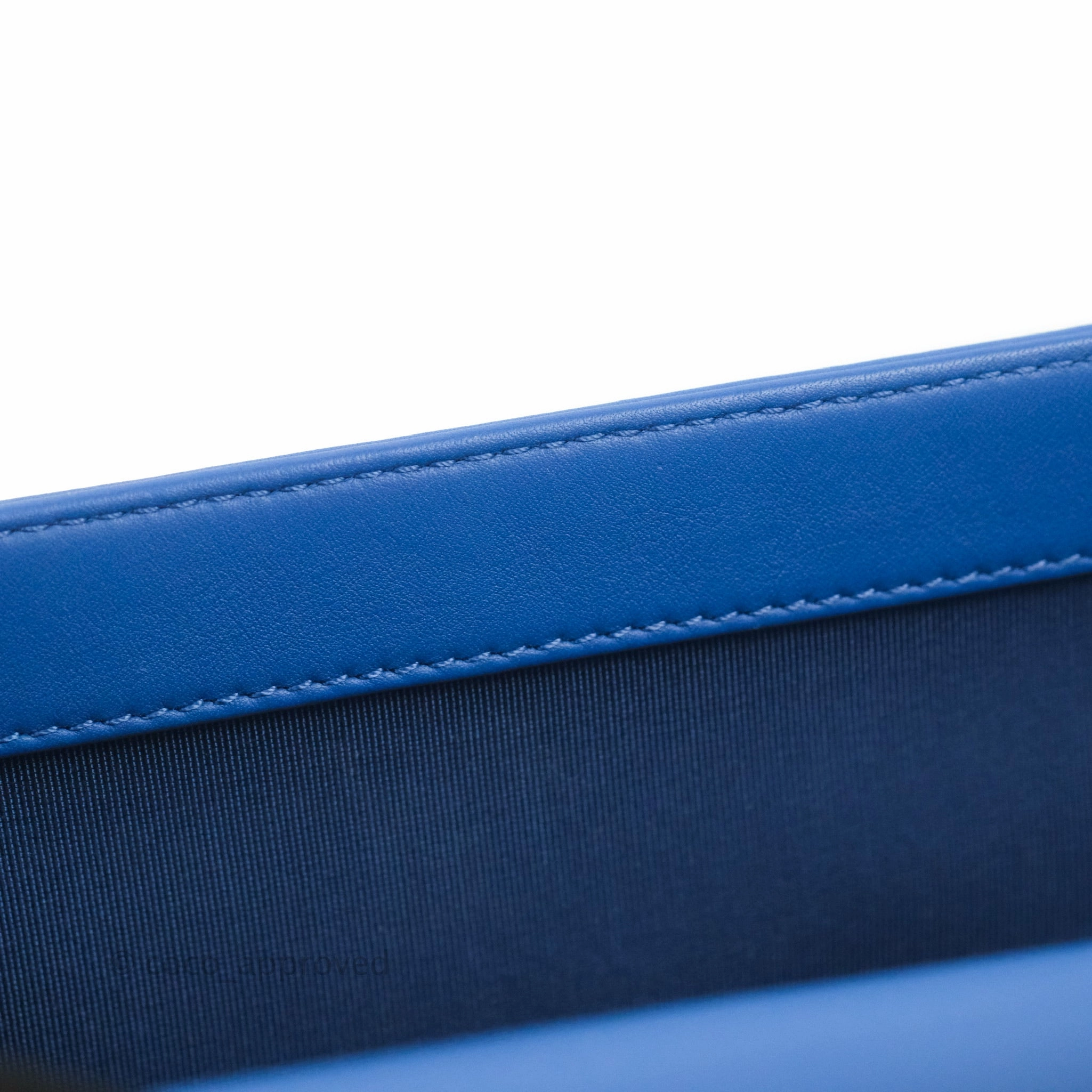 Chanel Quilted Medium Boy Blue Calfskin Gold Hardware