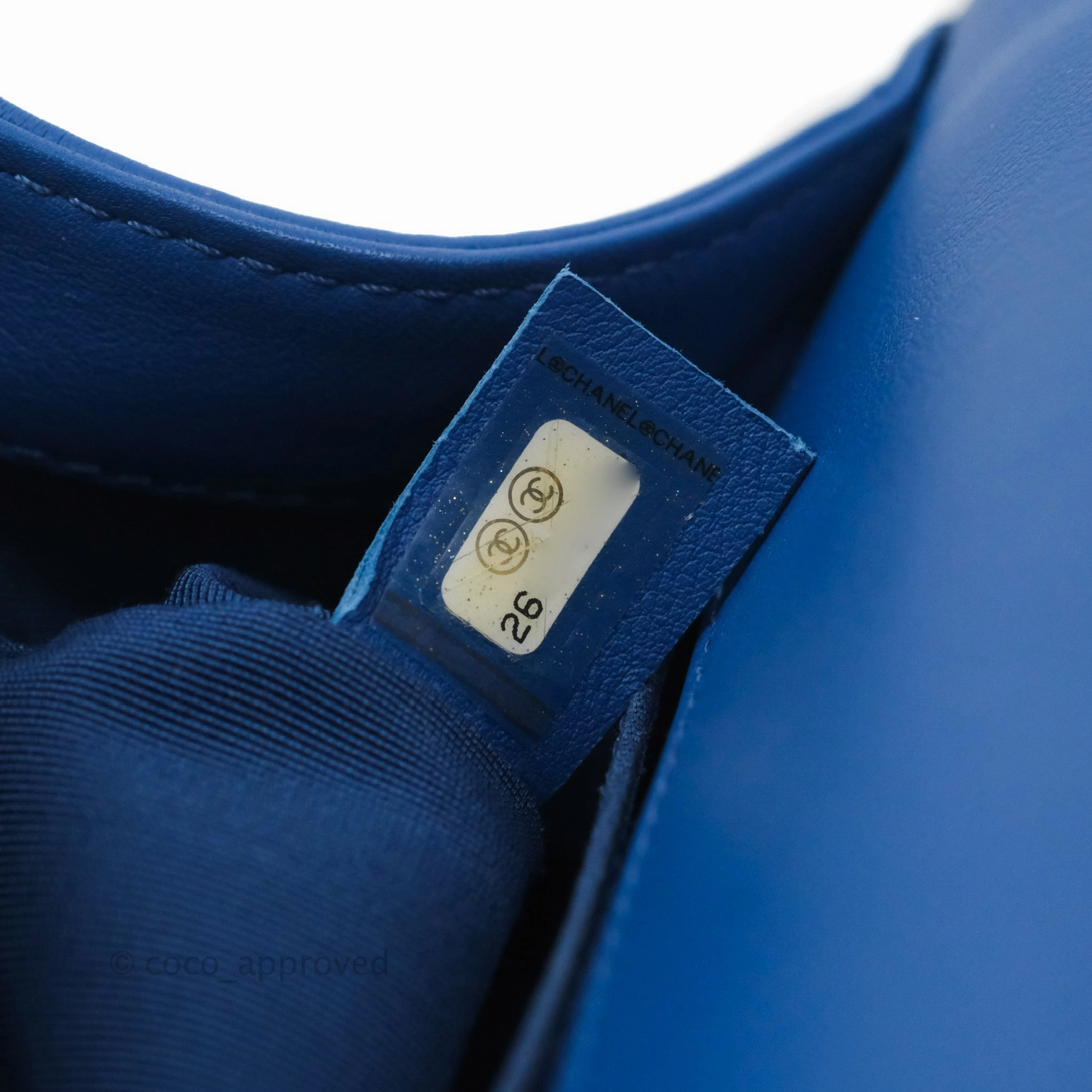 Chanel Quilted Medium Boy Blue Calfskin Gold Hardware