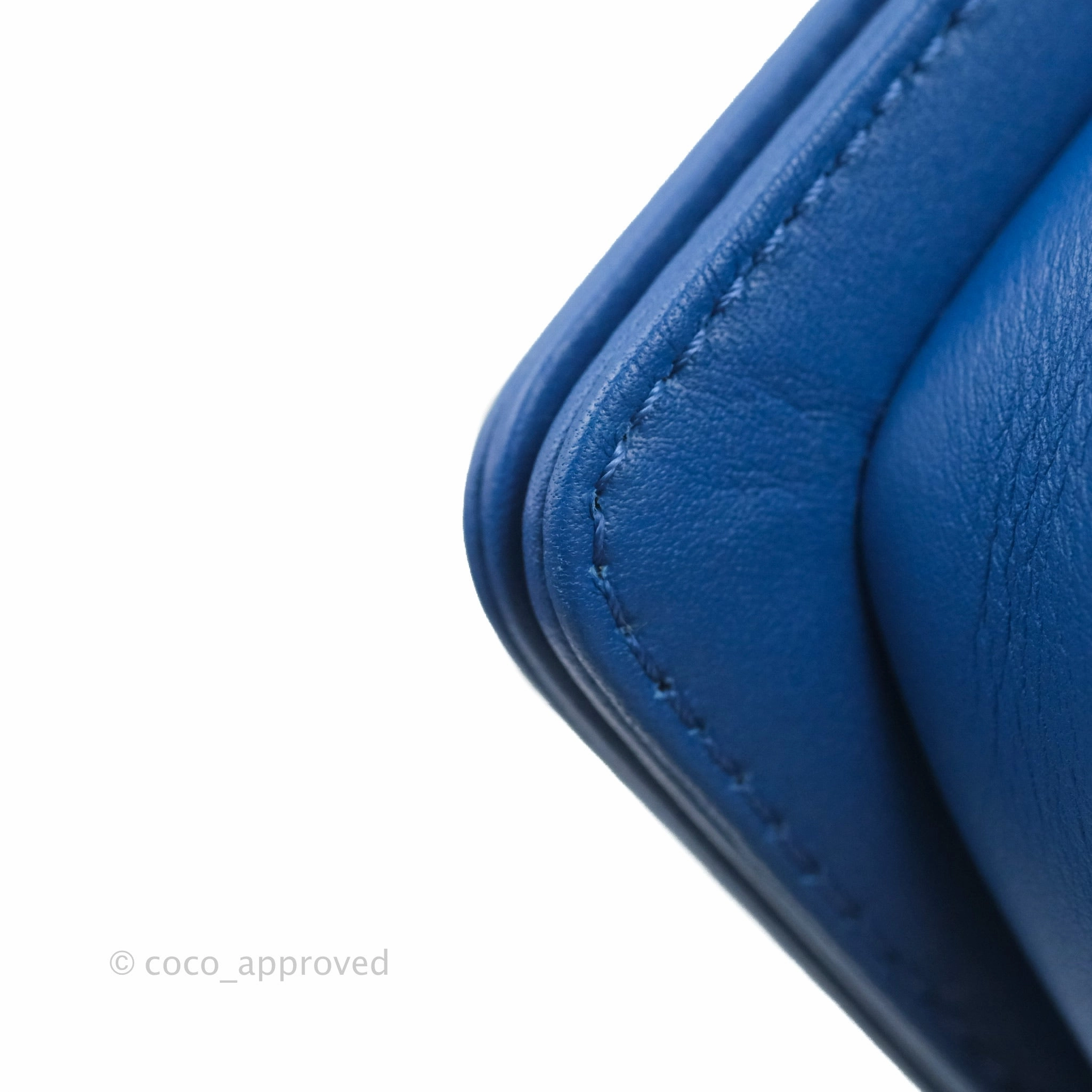 Chanel Quilted Medium Boy Blue Calfskin Gold Hardware
