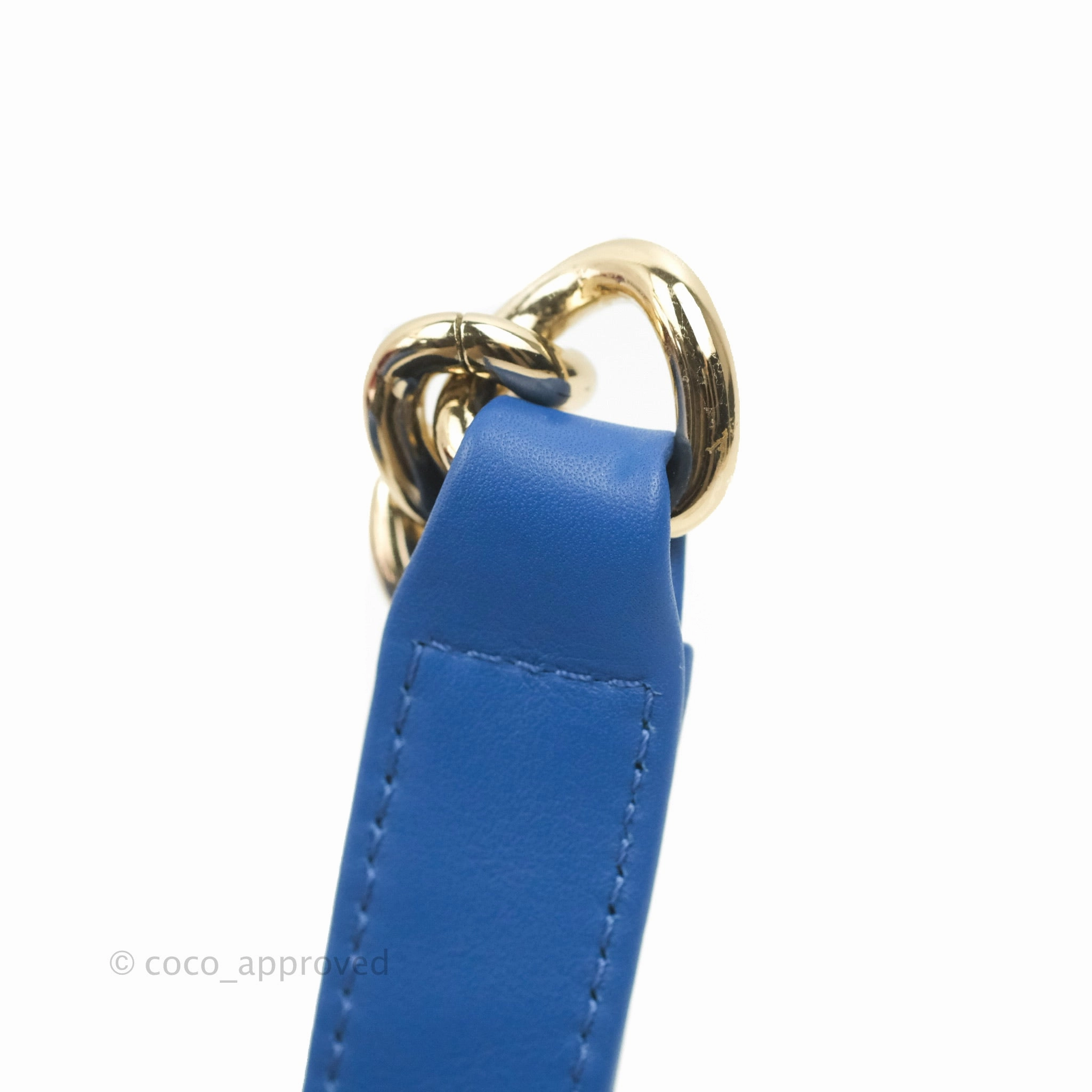 Chanel Quilted Medium Boy Blue Calfskin Gold Hardware